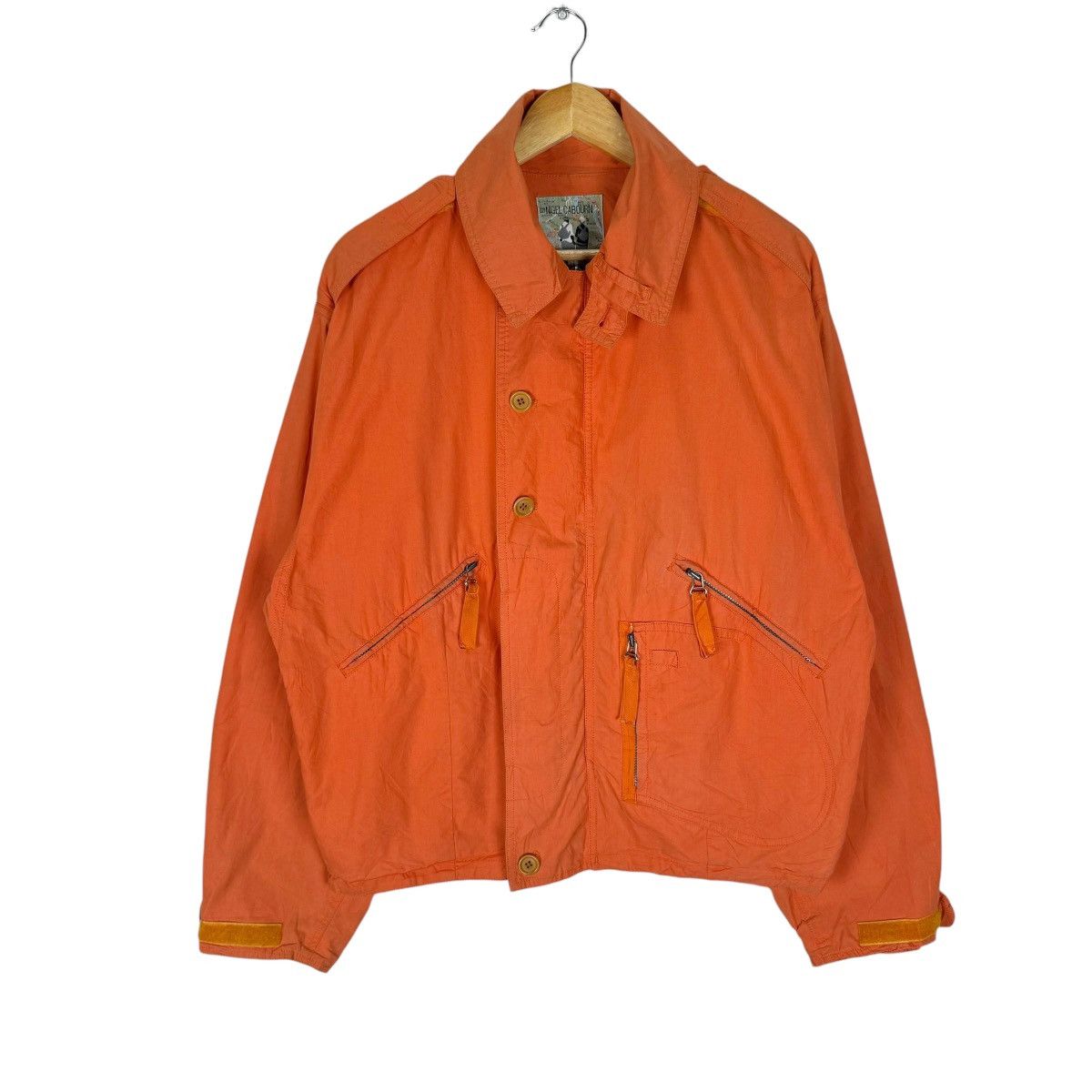 Nigel Cabourn ⚡️NIGEL CABOURN SMOCK ORANGE BOMBER JACKET Size US M / EU 48-50 / 2 - 2 Thumbnail