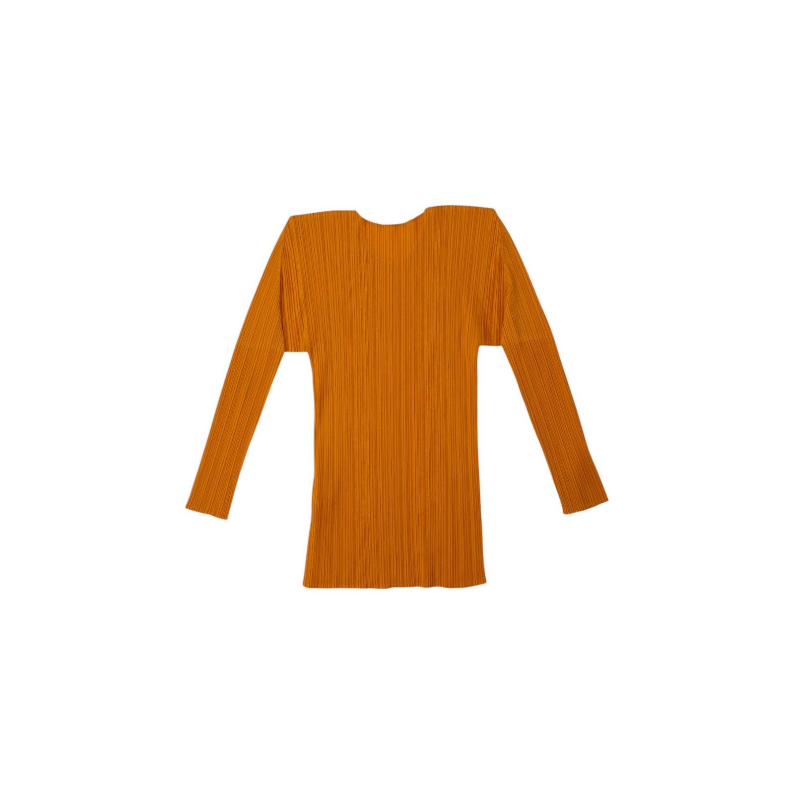 Pleats Please Orange Long Sleeve