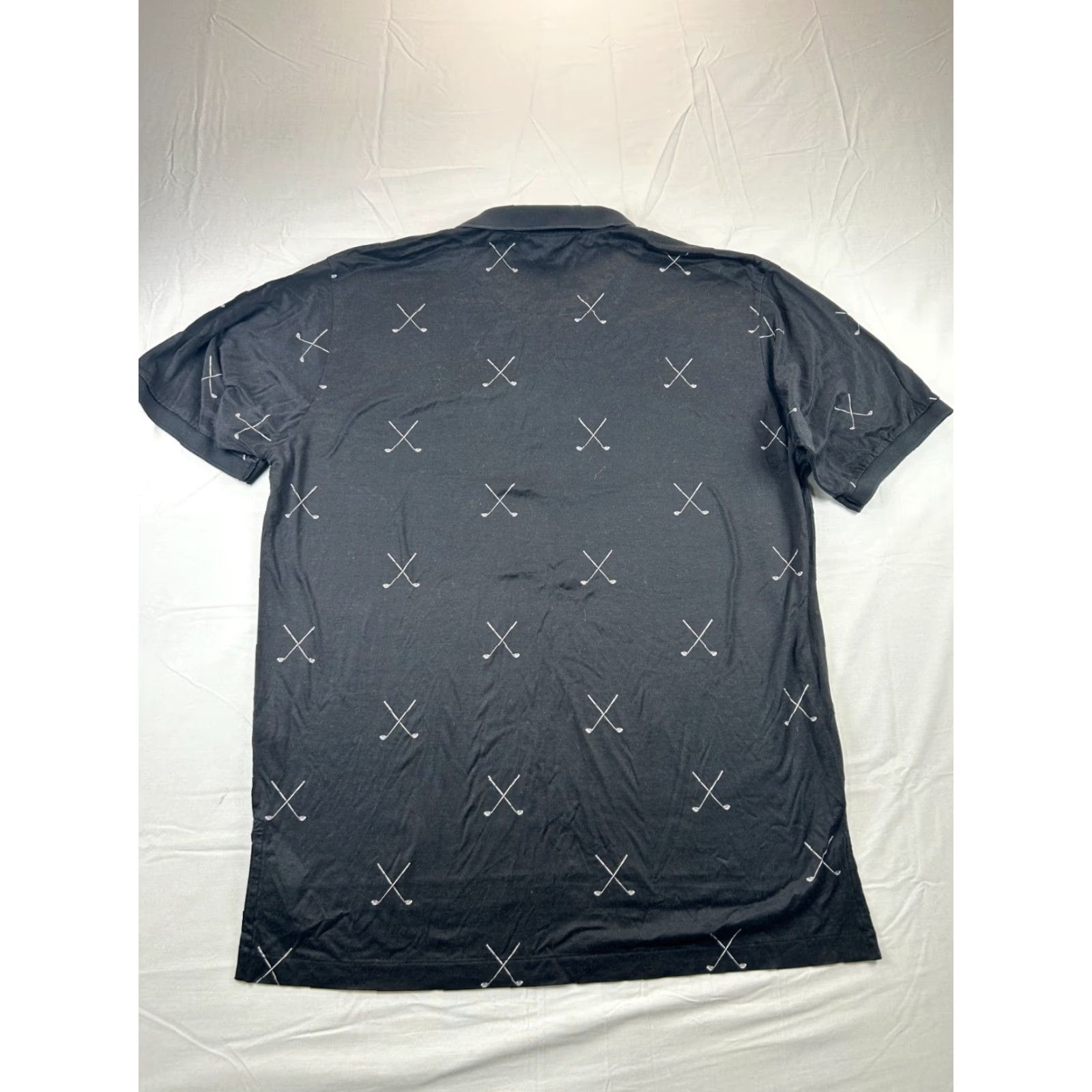 Ralph Lauren Polo Golf Ralph Lauren Polo Shirt Mens Large Black Short Sleeve Golf Shirt with Logo Size US L / EU 52-54 / 3 - 5 Thumbnail