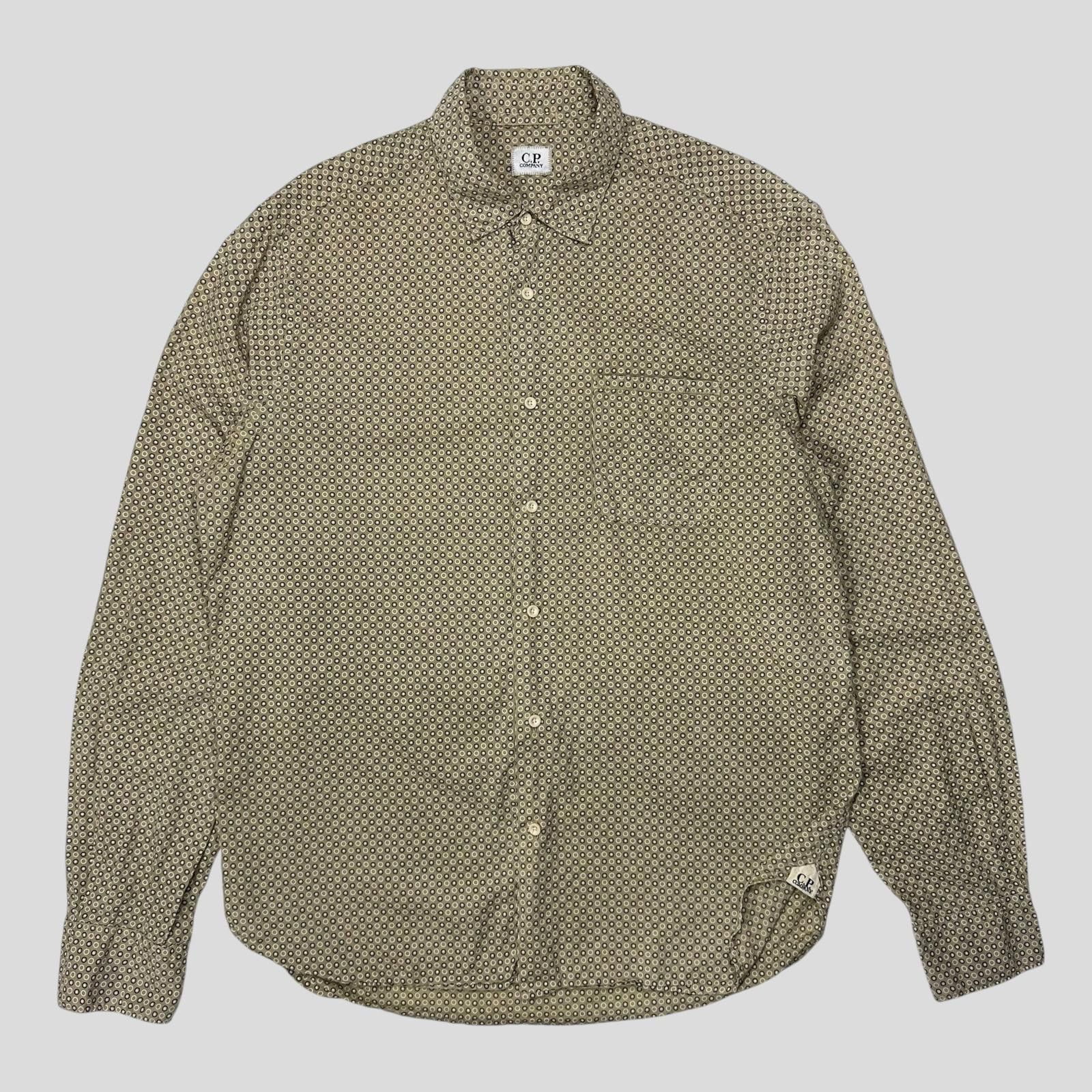 C.P. Company CP Company 2010 Polkadot Geometric Print Logo Shirt - M/L Size US L / EU 52-54 / 3 - 1 Thumbnail