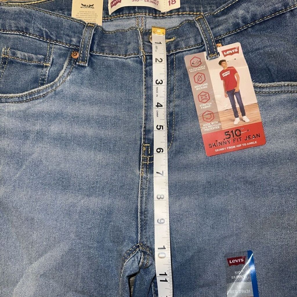 Levi's Levi's Boys' 510 Skinny Fit Jeans - Blue. Size 18. NWT. L Size US 31 - 10 Thumbnail