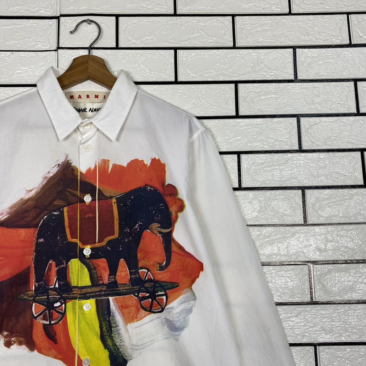 Marni 🔥BUTTON UPS MARNI X FRANK NAVIN OVER PRINT Size M / US 6-8 / IT 42-44 - 6 Thumbnail