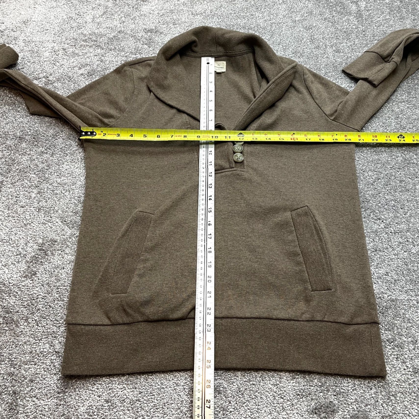 Banana Republic Banana Republic Sweater Womens Large Brown Buttons Pocket Sweatshirt Jacket Top Size L / US 10 / IT 46 - 3 Thumbnail