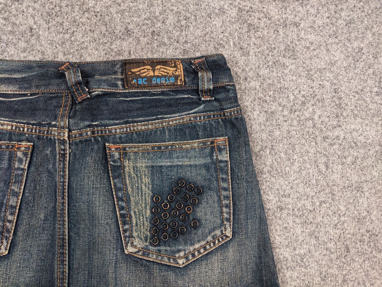 If Six Was Nine If Six Was Nine Sexy Vintage Japan Denim Mini Skirt Y2K Size 29" - 8 Thumbnail