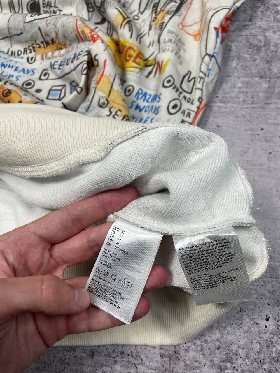 H&M × Jean-Michel Basquiat × Who Decides War Who Decides War H&M Printed Baggy Hoodie Y2K Size US M / EU 48-50 / 2 - 5 Thumbnail