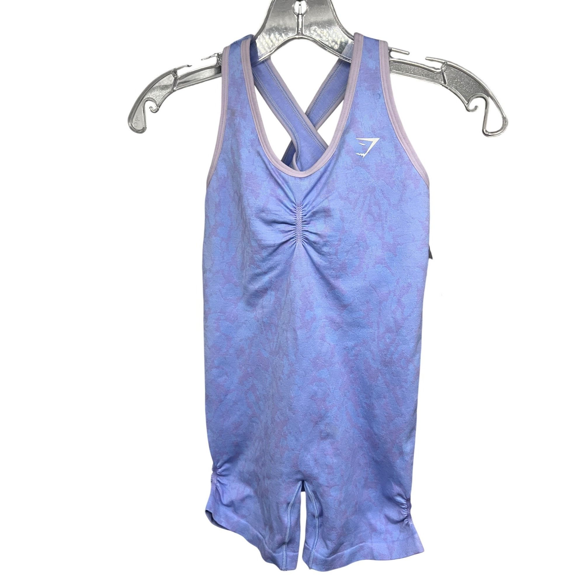 Gymshark Gymshark Womens Blue Purple Tie Dye One Piece Activewear Uni Size S / US 4 / IT 40 - 1 Thumbnail