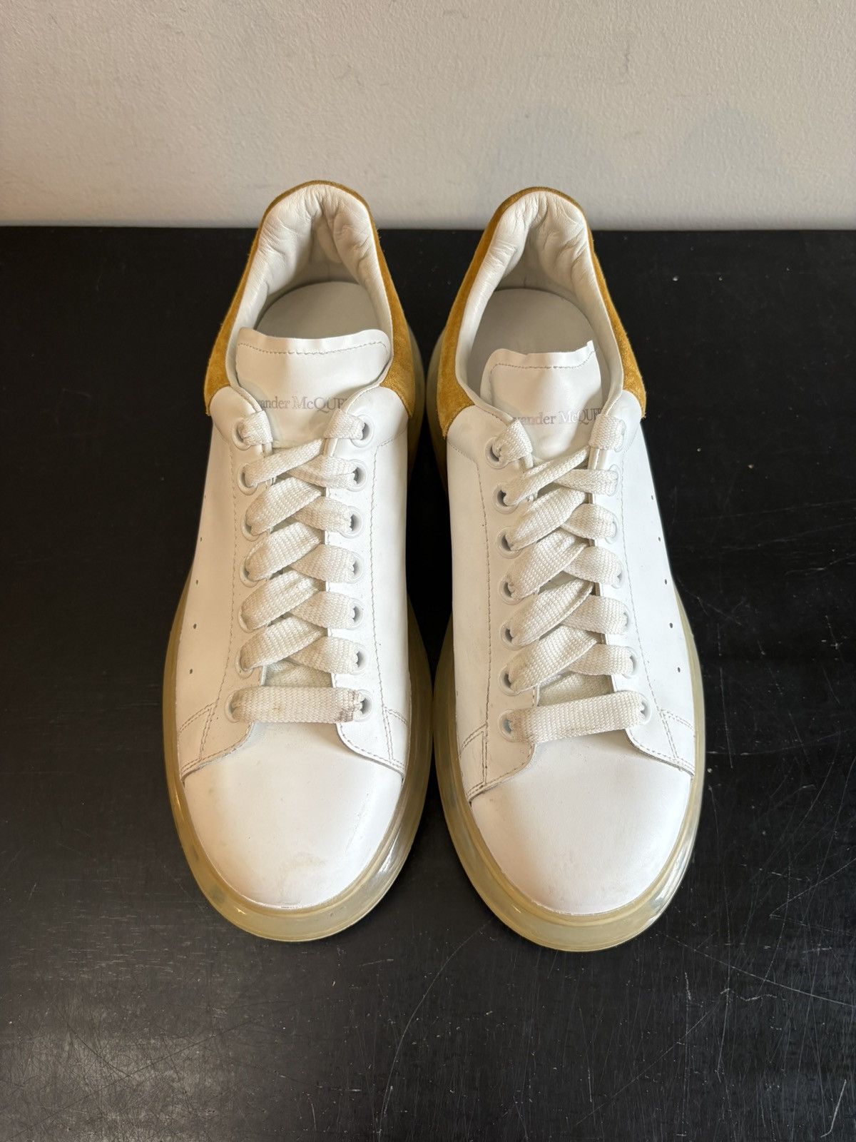 Alexander McQueen Alexander McQueen Oversized Leather Sneakers Bubble Yellow Size US 8 / EU 41 - 2 Thumbnail
