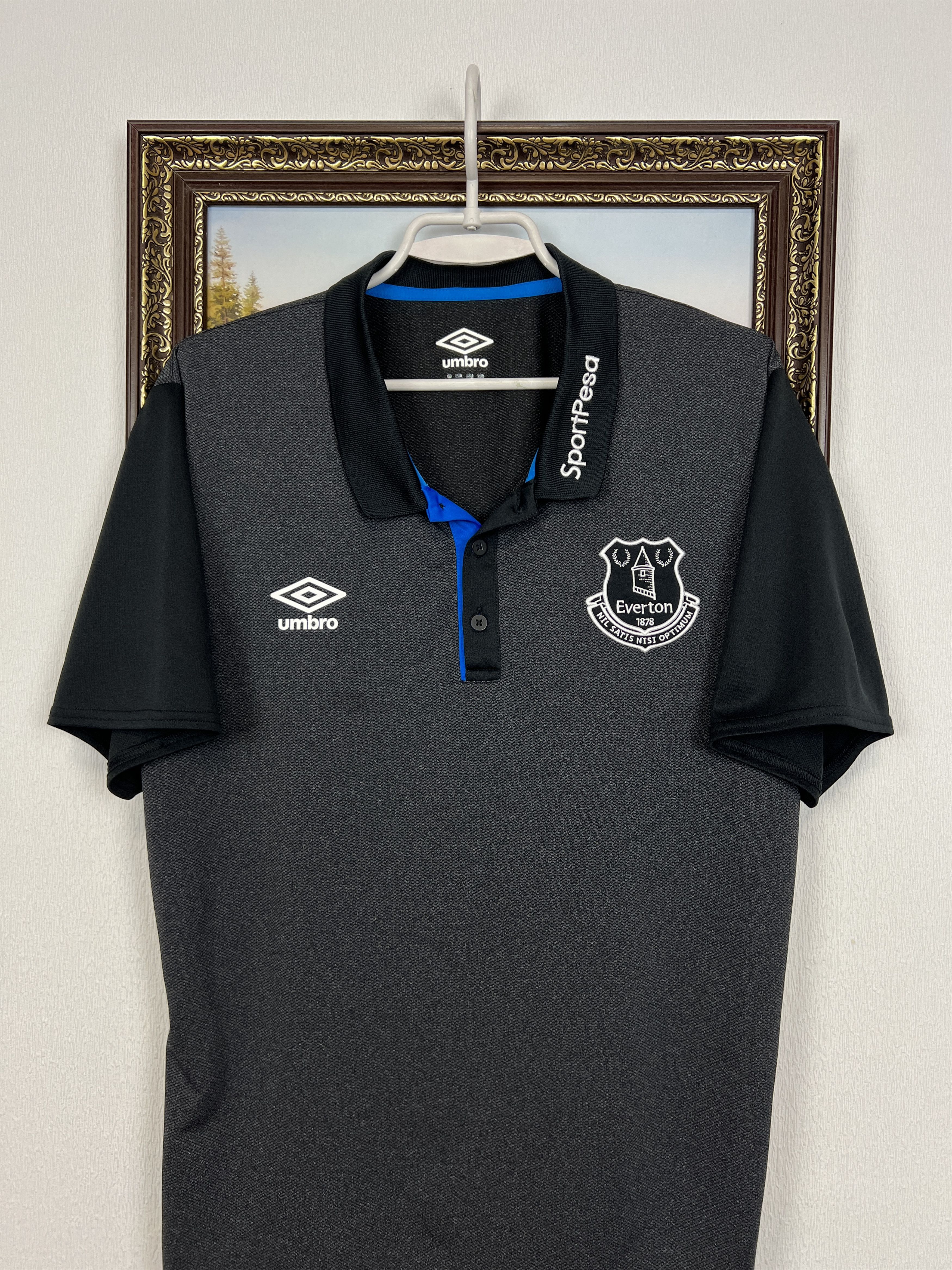 Umbro Umbro Everton Football Polo Shirt Soccer Train Jersey Tee Size US XL / EU 56 / 4 - 2 Thumbnail