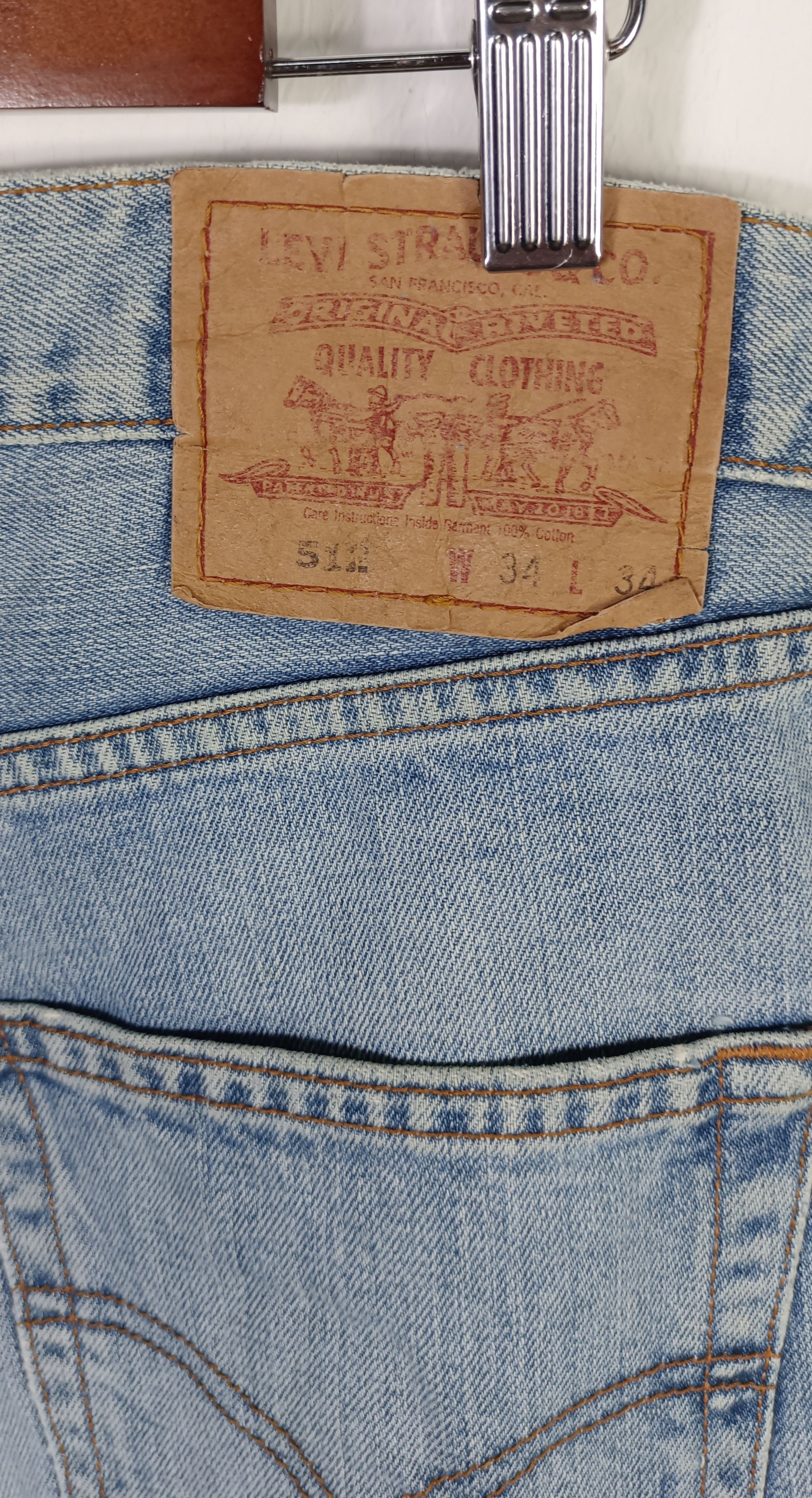 Levi's Vintage💥Levi's 512 ditressed Jeans Size US 38 / EU 54 - 8 Thumbnail