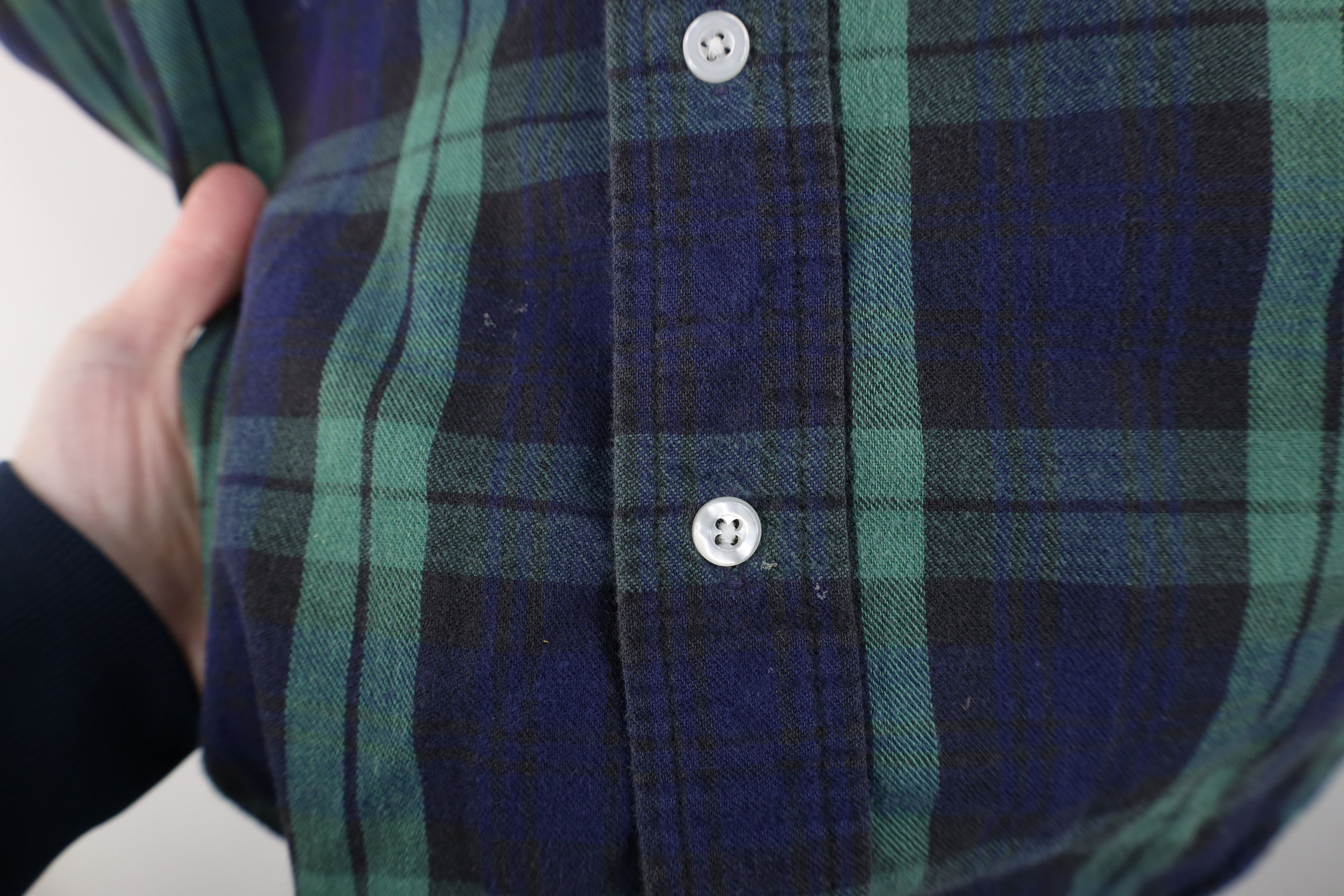 L.L. Bean Vintage 70s LL Bean Flannel Collared Button Shirt USA Size US L / EU 52-54 / 3 - 9 Thumbnail