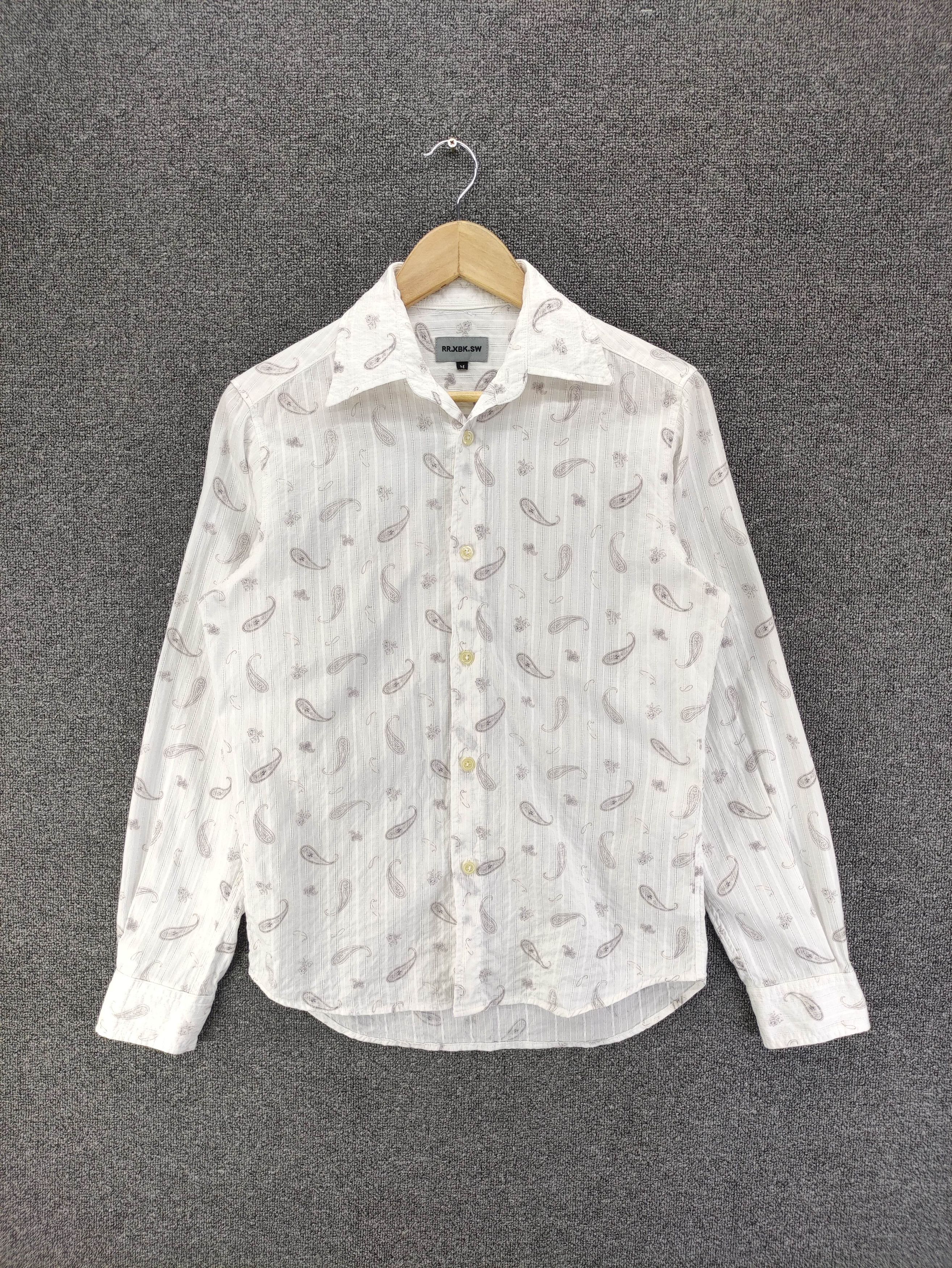 Flannel Vintage Rr.xvk.Sw Paisley Shirt Button Up Flannel Size US S / EU 44-46 / 1 - 1 Thumbnail