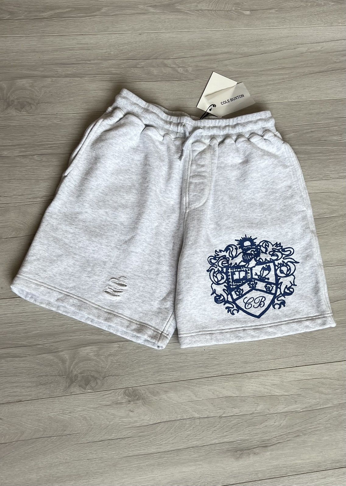 Cole Buxton Cole Buxton Grey Knit Sweat Short | Grailed