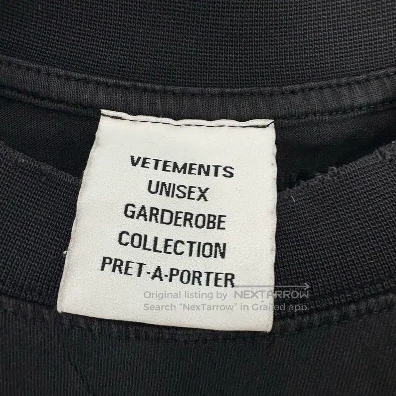 Vetements Vetements WTAPS Lazy Slogan Washed Black Short Sleeve T-Sh Size US XS / EU 42 / 0 - 3 Thumbnail