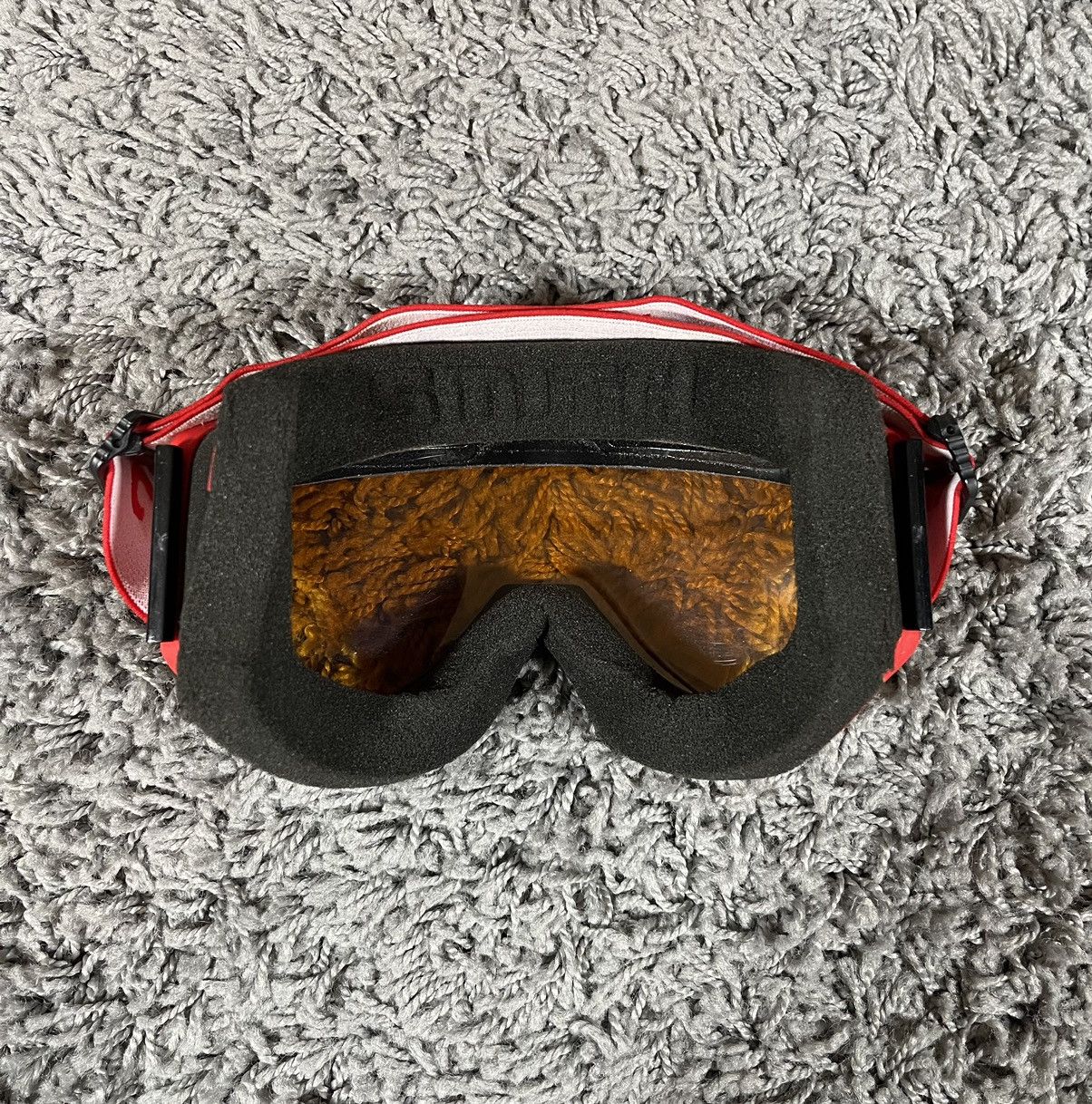 2015FW Supreme x Smith Cariboo OTG Ski Goggle Red