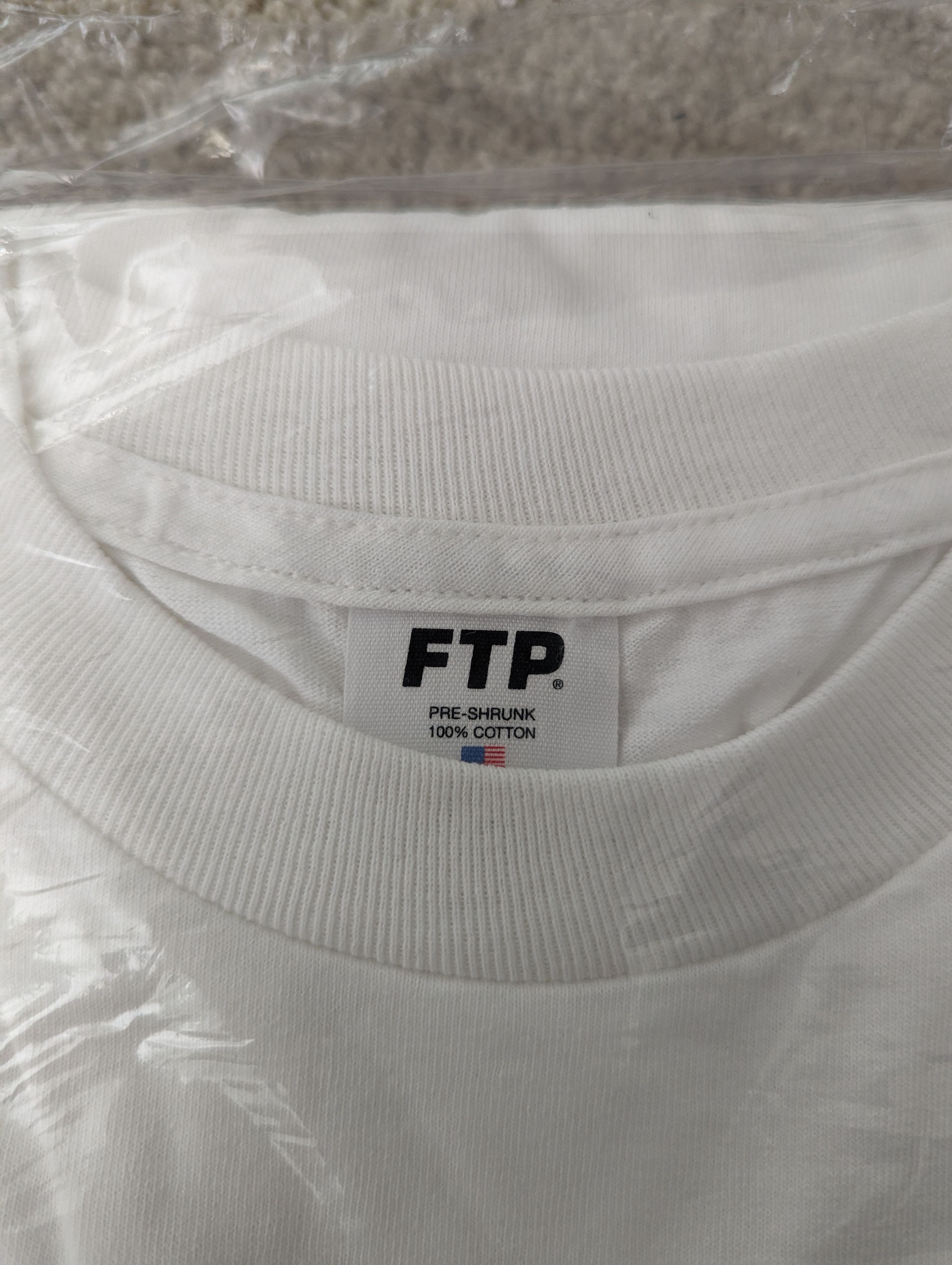 Fuck The Population FTP Logo Longsleeve (White) Size US M / EU 48-50 / 2 - 3 Thumbnail