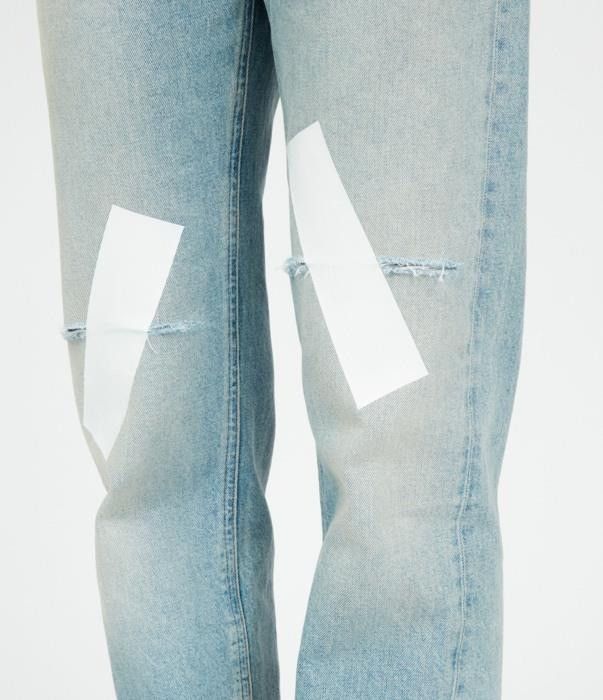 Maison Margiela o1bcso1str0526 MM6 Jeans in Light Blue Size 24" / US 00 / IT 34 - 4 Thumbnail
