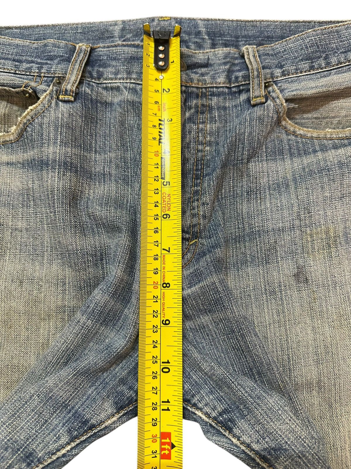 Japanese Brand Vintage Japanese Mud Wash Faded Distress Style Baggy Jeans Size US 32 / EU 48 - 15 Thumbnail