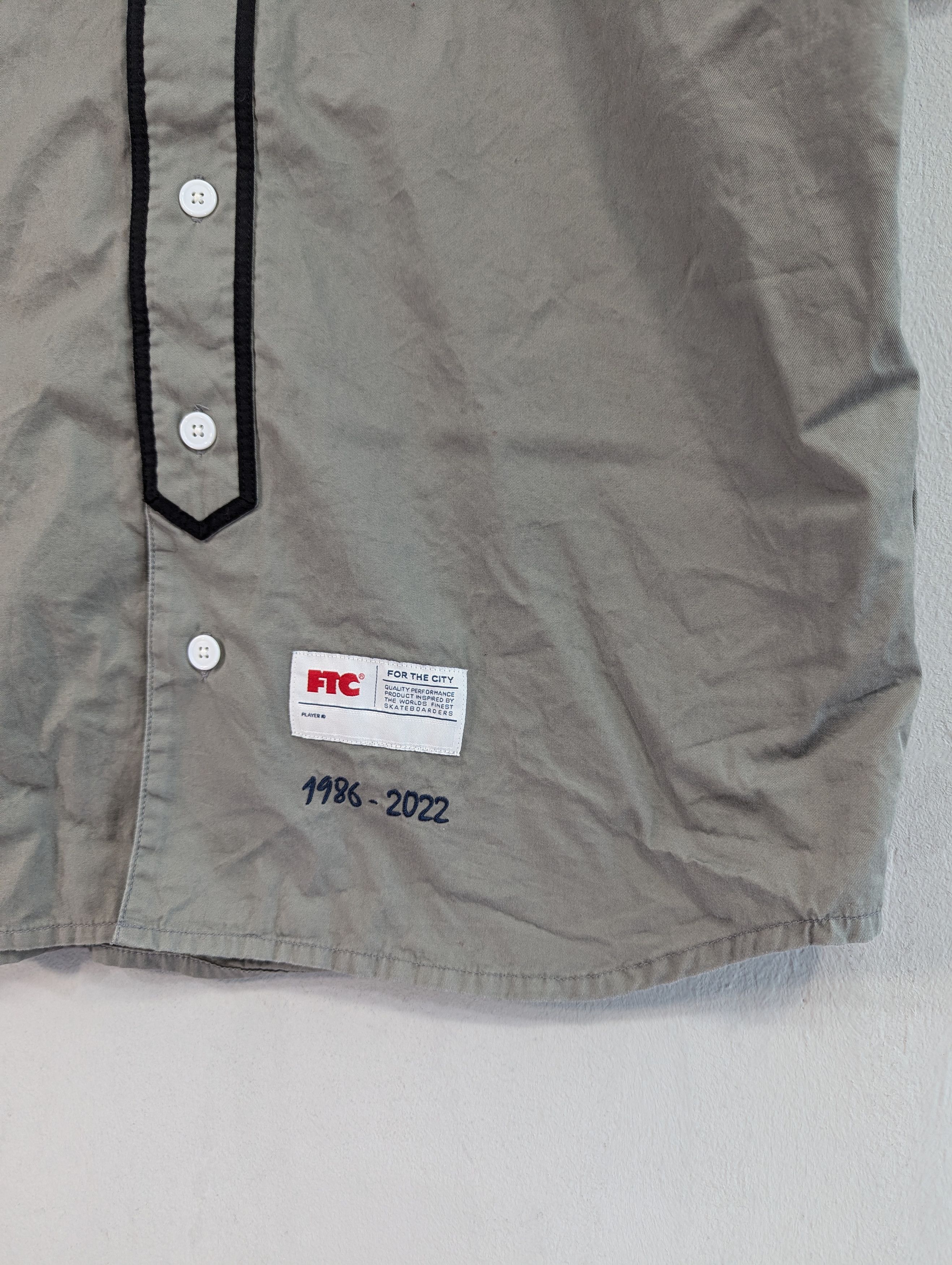 FTC FTC Skateboarding Short Sleeve Baseball Shirt Size L Size US L / EU 52-54 / 3 - 5 Thumbnail