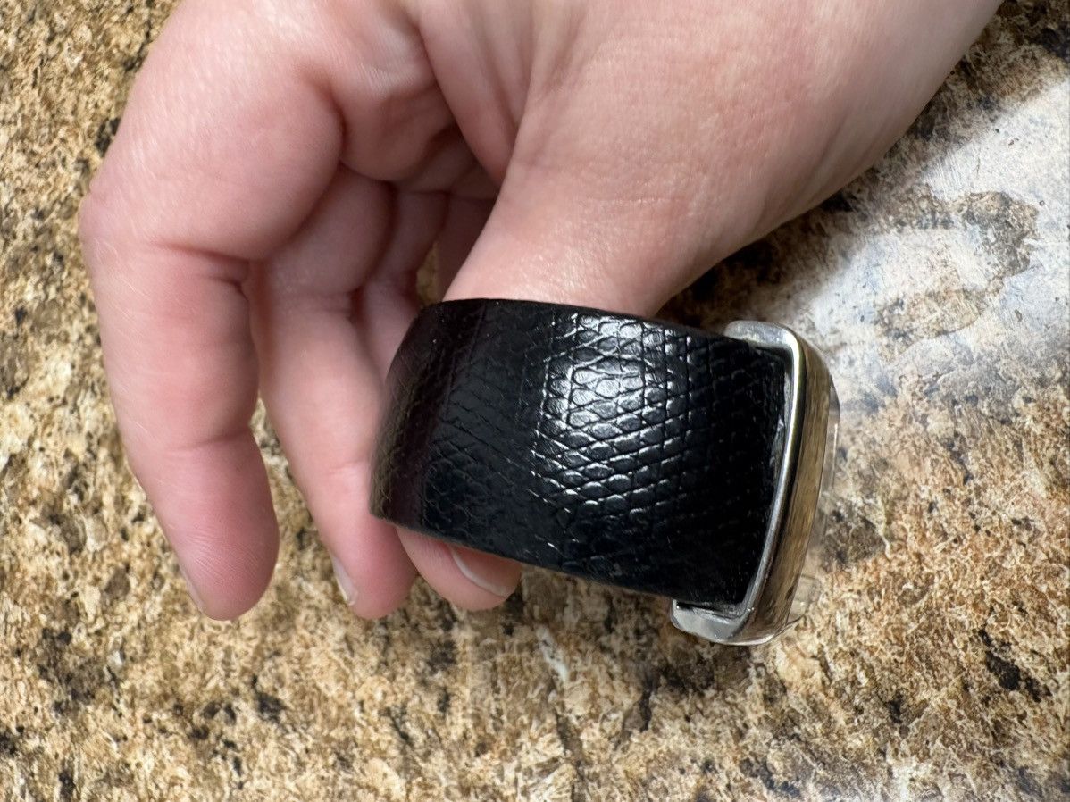 Diesel Women’s Cuff Watch Wide Black Band Square Face Quartz Y2K Size ONE SIZE - 4 Thumbnail