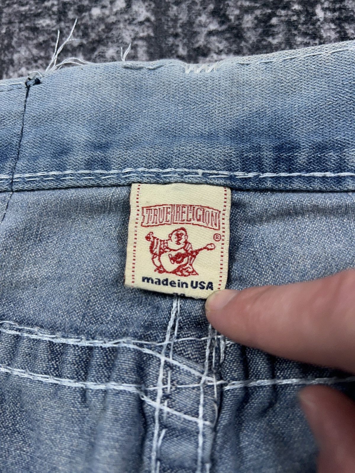True Religion Y2K True Religion Acid Wash Distressed Billy Jeans 38x33 Size US 38 / EU 54 - 5 Thumbnail