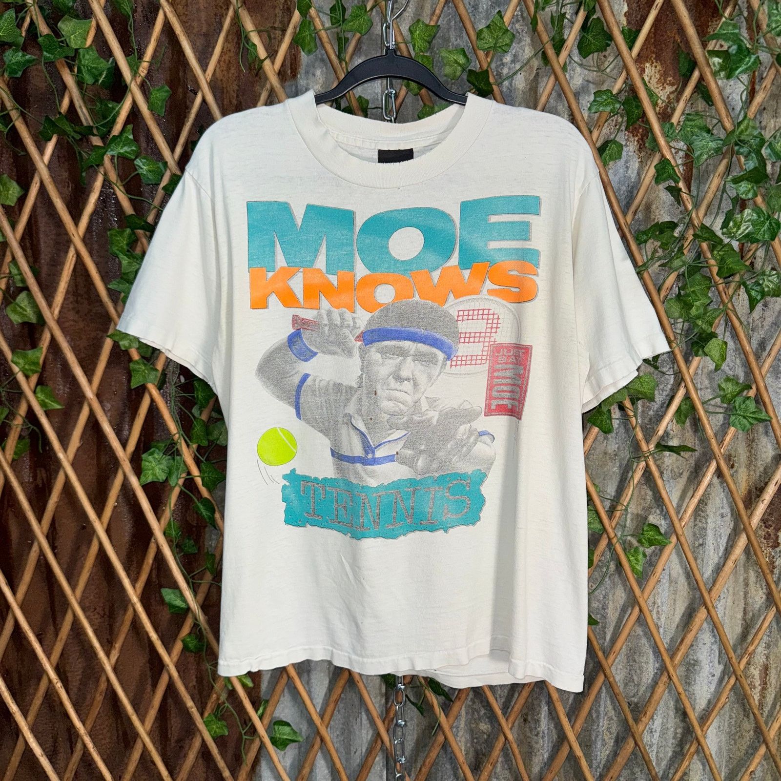 Changes Vintage Y2K Mo Knows tennis parody 3 stooges 1990s t-shirt Size US M / EU 48-50 / 2 - 1 Thumbnail