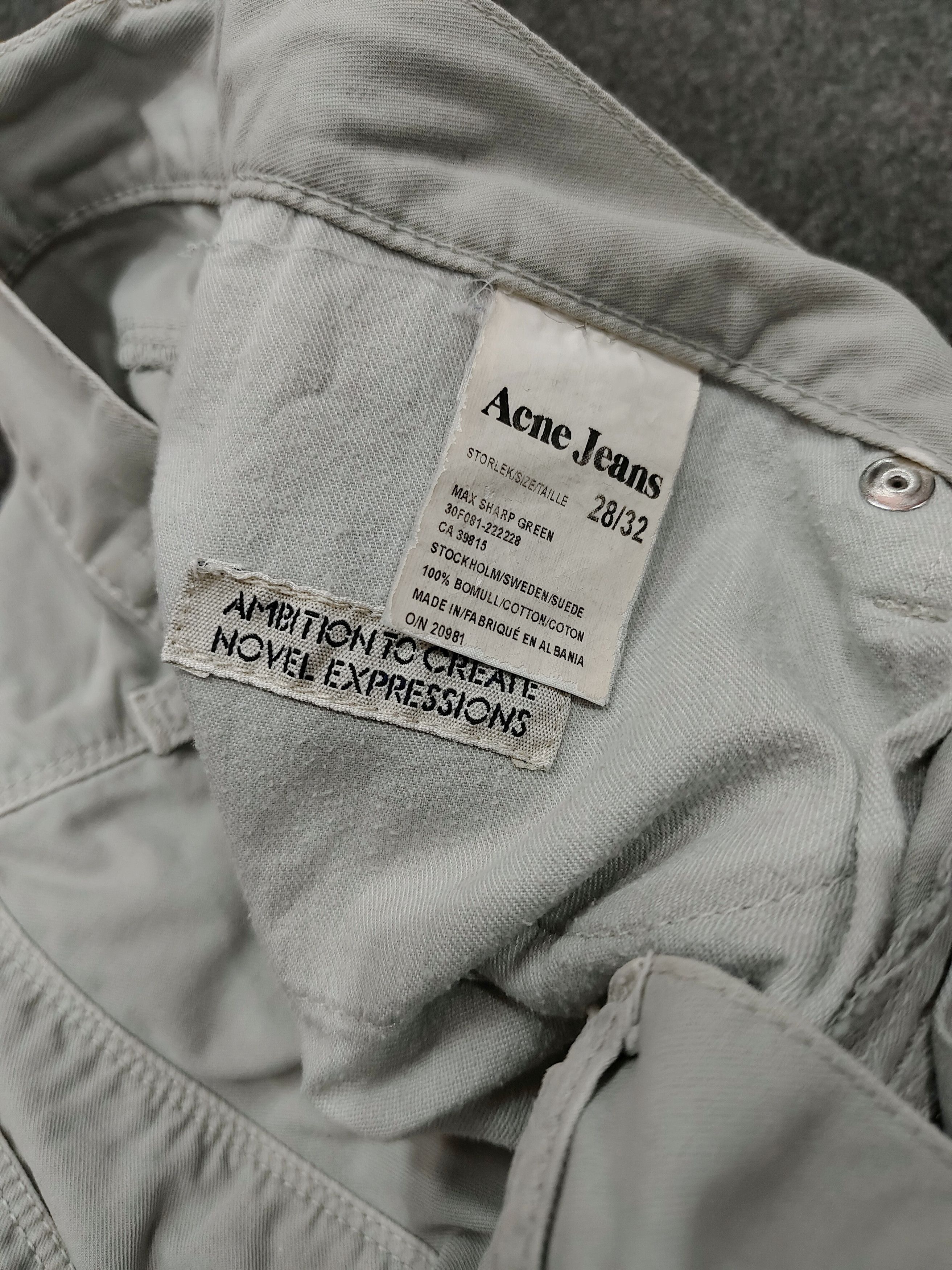 Acne Studios 00s Acne Jeans- Scandinavia Minimalist Slim Straight Pants Size US 28 / EU 44 - 7 Thumbnail