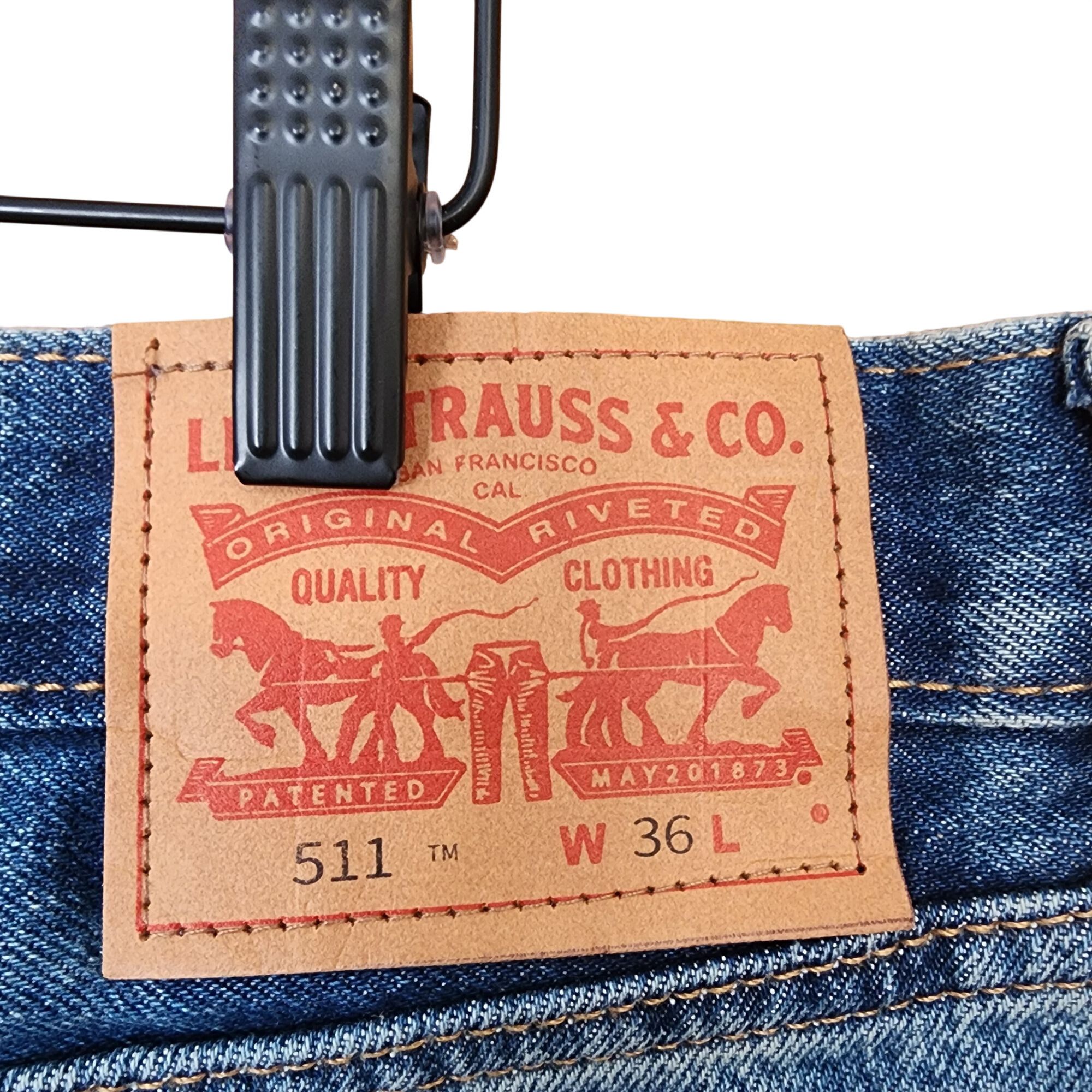 Levi's Levis 511 Mens Distressed Denim Shorts W36 Light Wash Rip De Size US 36 / EU 52 - 4 Thumbnail