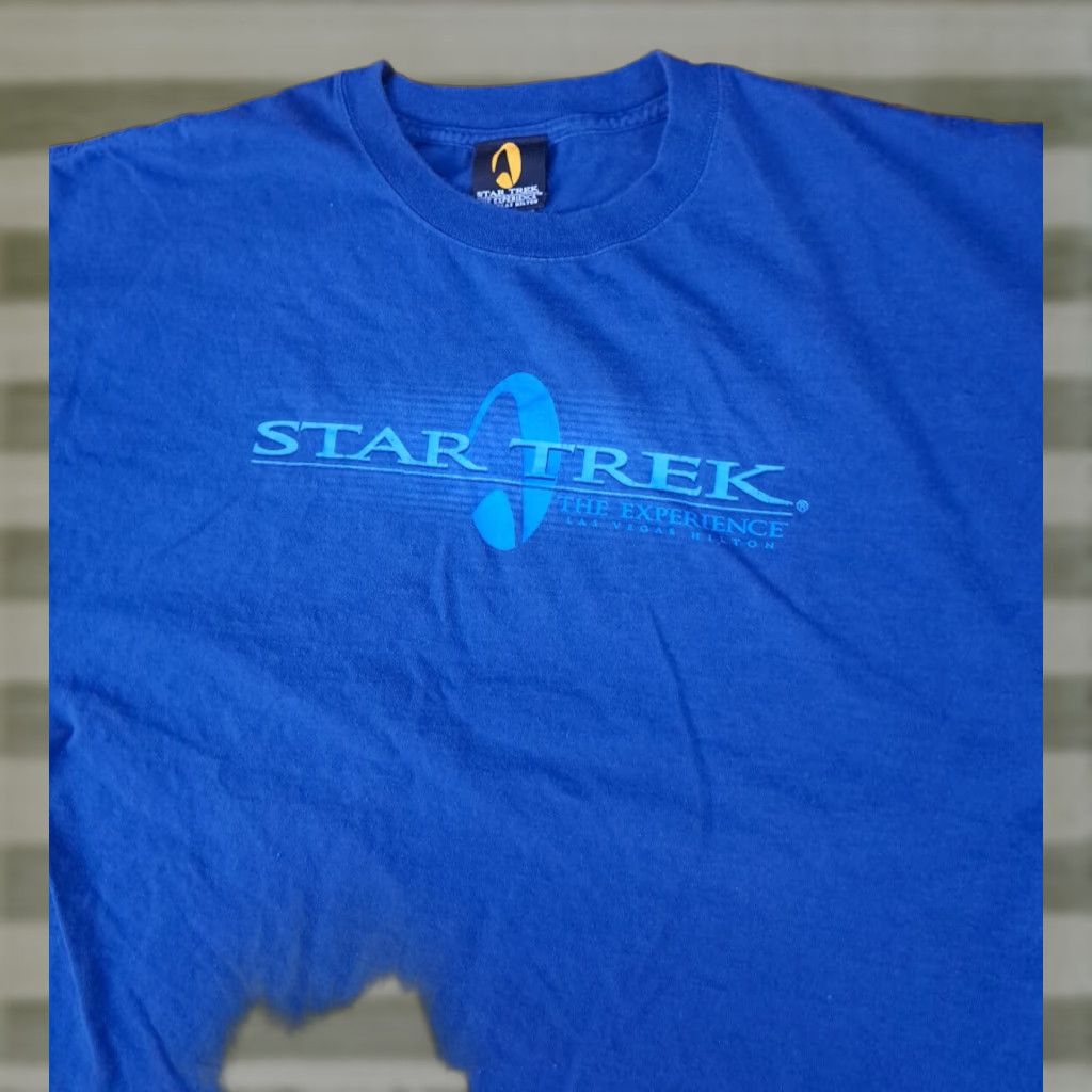Vintage VINTAGE Star Trek The Experience T-Shirt XXL Blue Unisex Adults Short Sleeve 2XL Sci-fi Star Trek Theme Mens Womens Size US XXL / EU 58 / 5 - 1 Thumbnail
