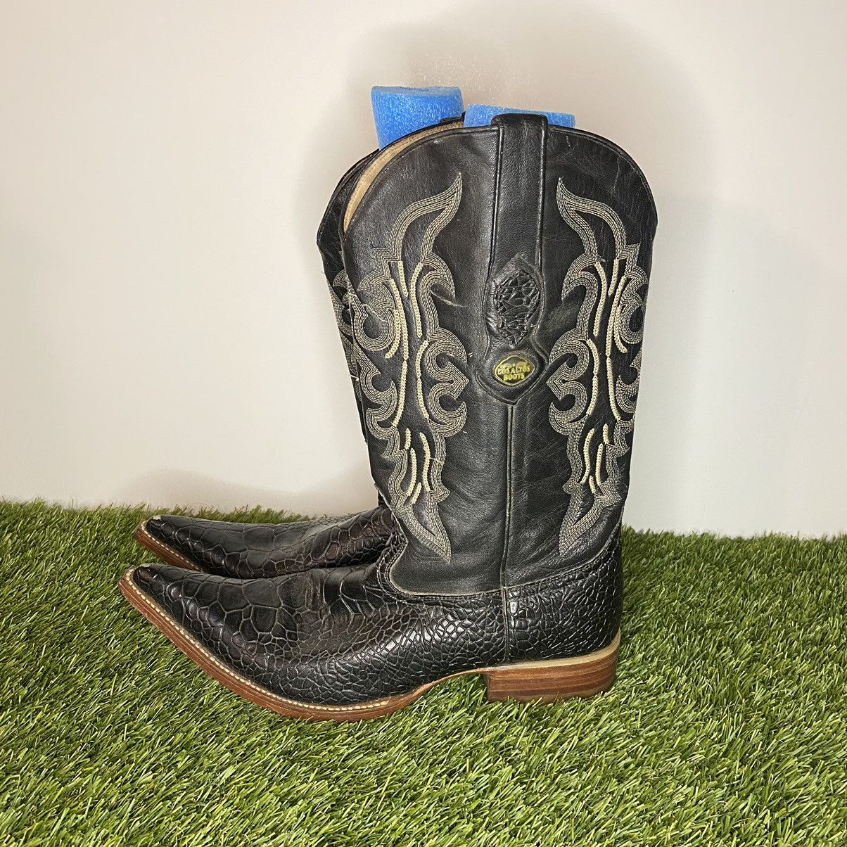 Los Altos Boots × Vintage LOS ALTOS GATOR COWBOY BOOTS HANDMADE Size US 9.5 / EU 42-43 - 3 Thumbnail