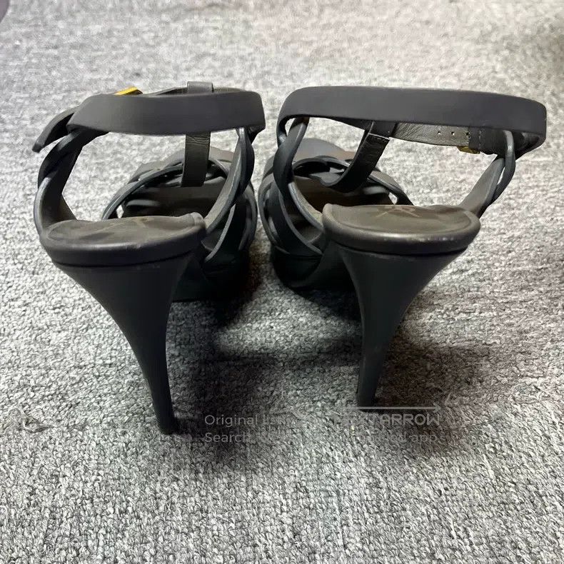 Saint Laurent Paris Saint Laurent Paris Black Round Toe Buckle Thin Heel Singl Size US 6 / IT 36 - 3 Thumbnail