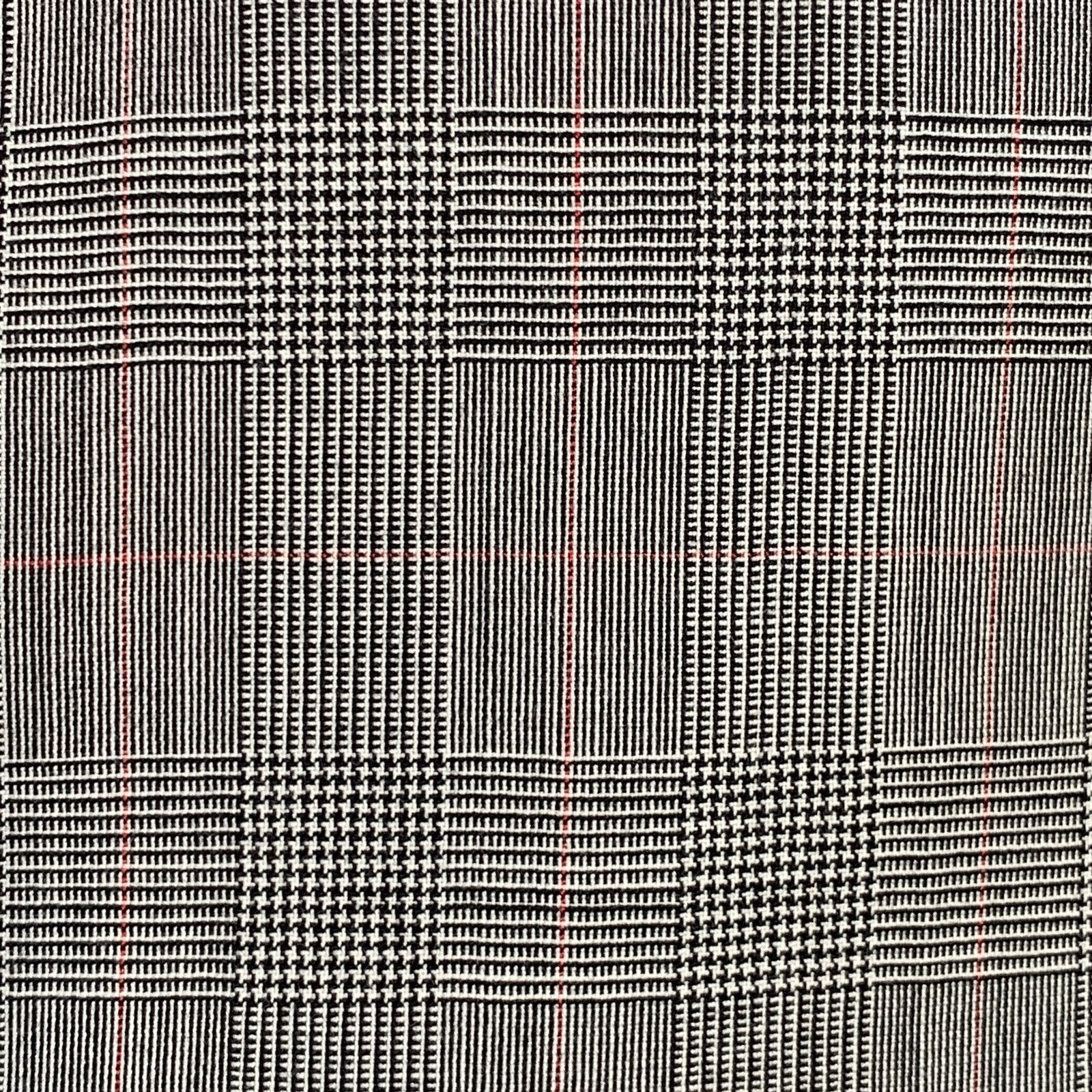 Other O'CONNELL'S Long Black White Plaid Wool Notch Lapel Suit Size 42L - 3 Thumbnail