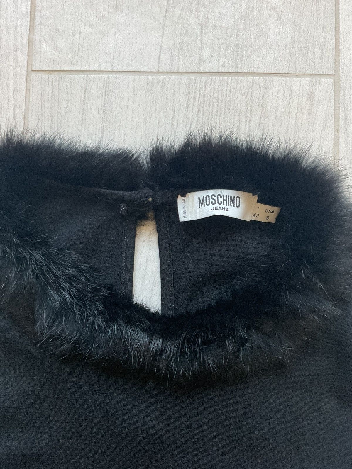 Moschino Moschino Jeans 90’s top with rabbit fur Size M / US 6-8 / IT 42-44 - 2 Thumbnail