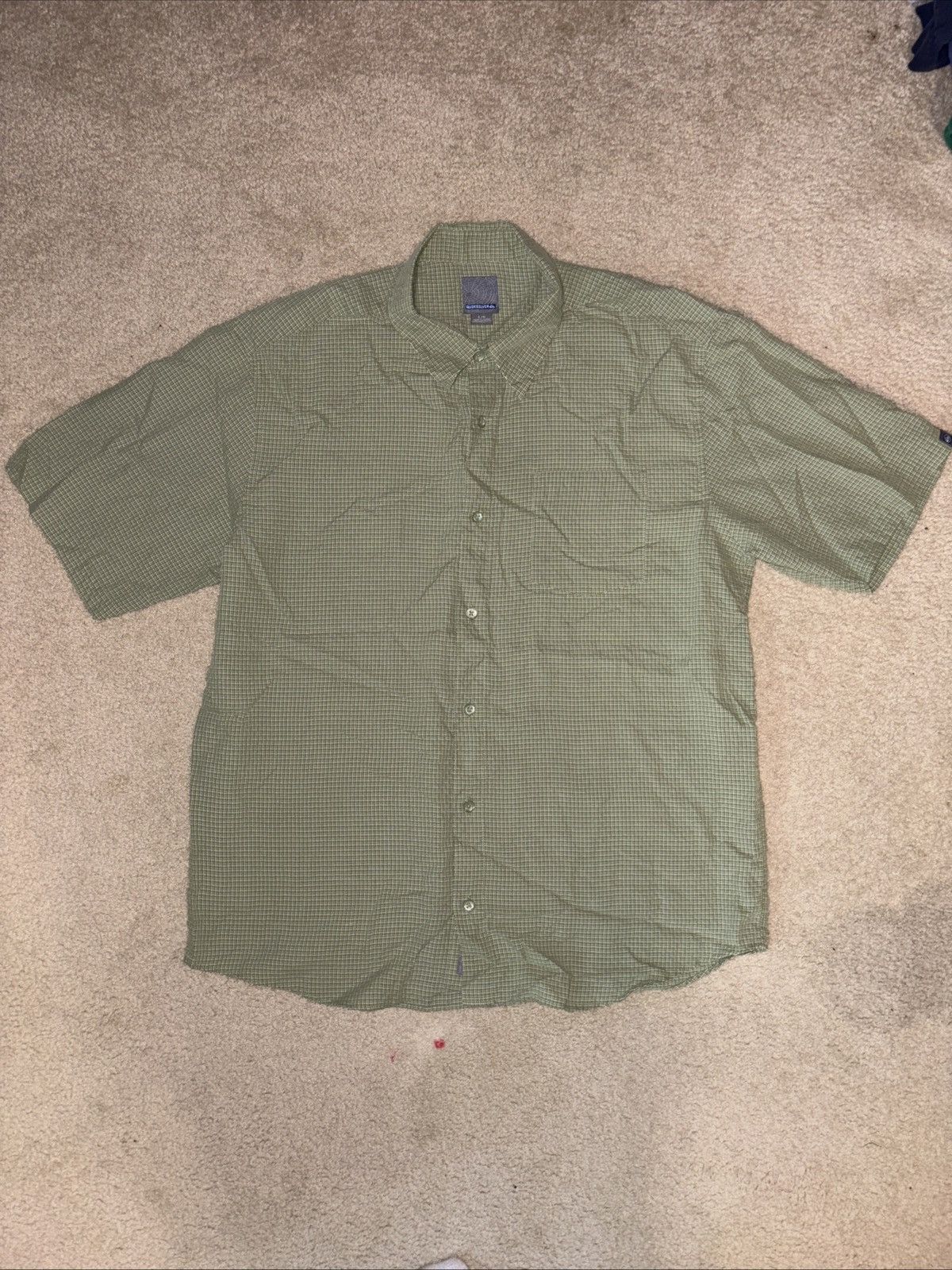 Quiksilver Y2K Quiksilver Shirt Mens Large Green Striped Button up Size US L / EU 52-54 / 3 - 1 Thumbnail