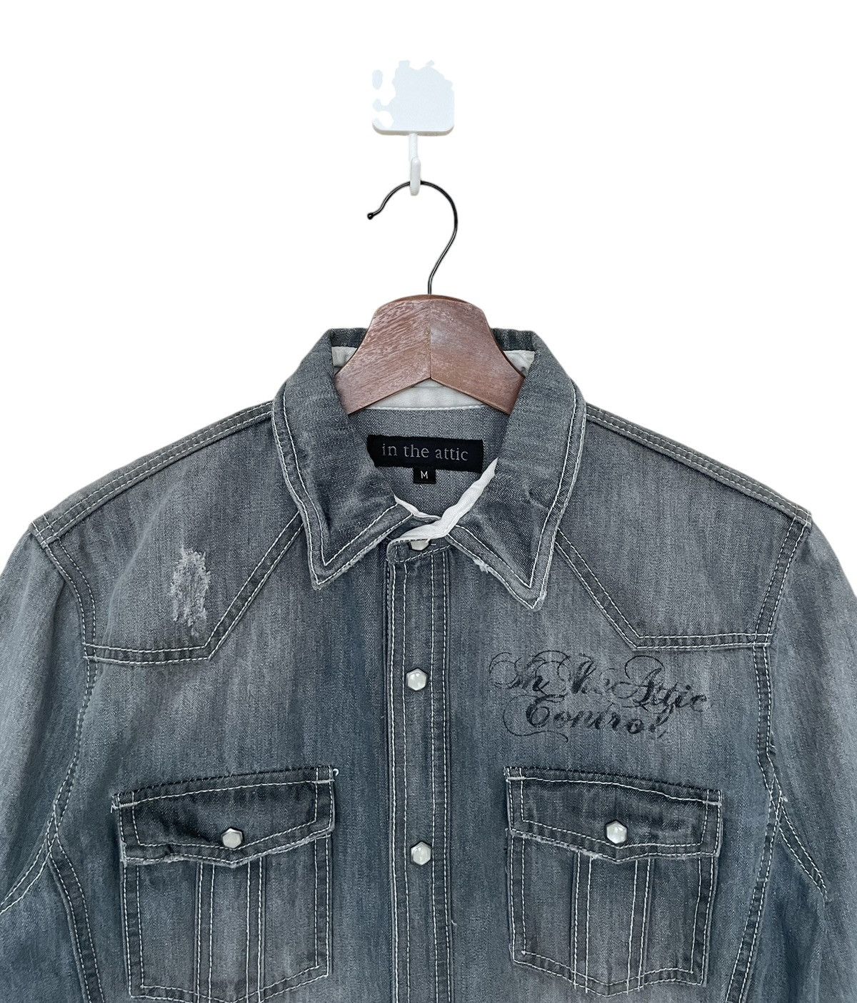 If Six Was Nine × In The Attic Vintage Brand In The Attic Western Denim Shirt 2000s Size US M / EU 48-50 / 2 - 3 Thumbnail