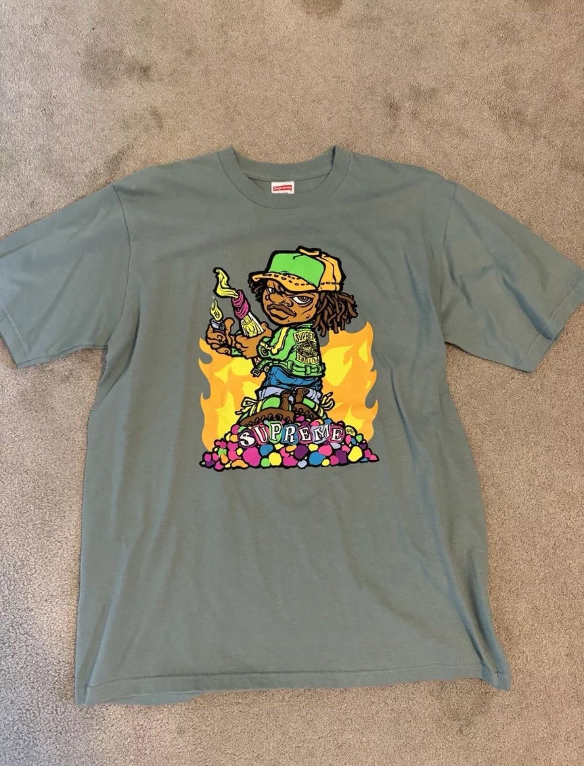 Supreme Supreme T-Shirt Men's Medium Molotov Kid Tee SS19 Size US M / EU 48-50 / 2 - 1 Thumbnail