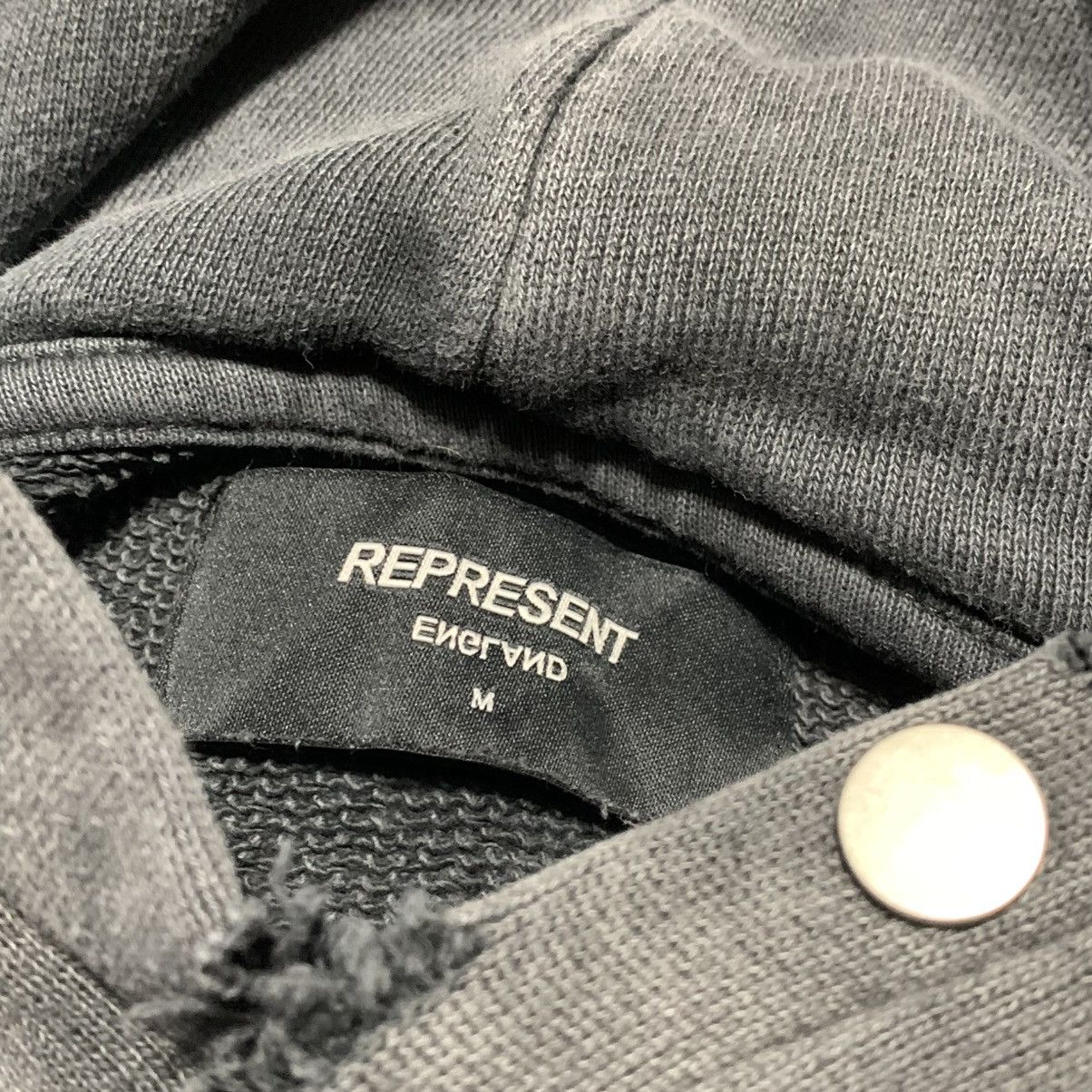 Represent Clo. Represent Medium Terrier Eagle Vintage Grey Hoodie Distress Size US M / EU 48-50 / 2 - 6 Thumbnail