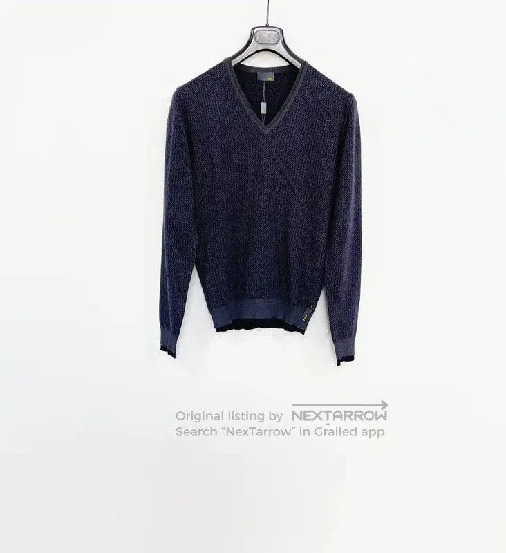 Fendi Fendi Navy Wool Logo Knit Sweater . Size US XS / EU 42 / 0 - 1 Thumbnail