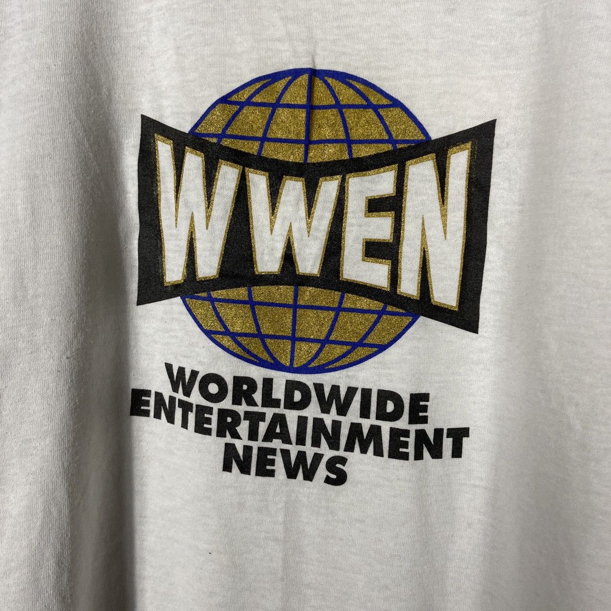 Vintage × WWE × WWF 80s WWEN Worldwide Entertainment News t-shirt Size US XL / EU 56 / 4 - 3 Thumbnail