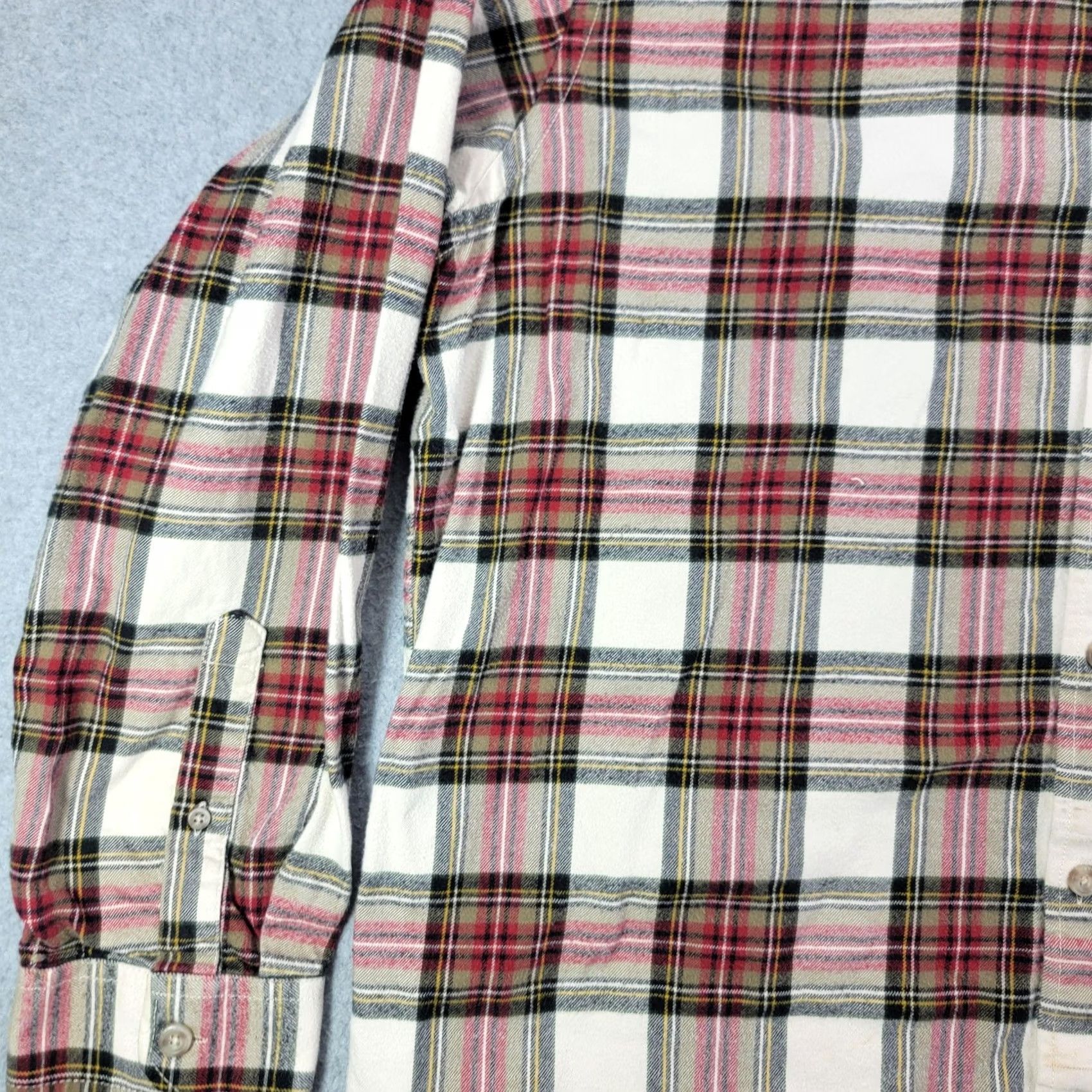 Eddie Bauer VINTAGE Eddie Bauer Shirt Mens XL White Plaid Long Sleeve Flannel Button Front Relaxed Size US XL / EU 56 / 4 - 3 Thumbnail