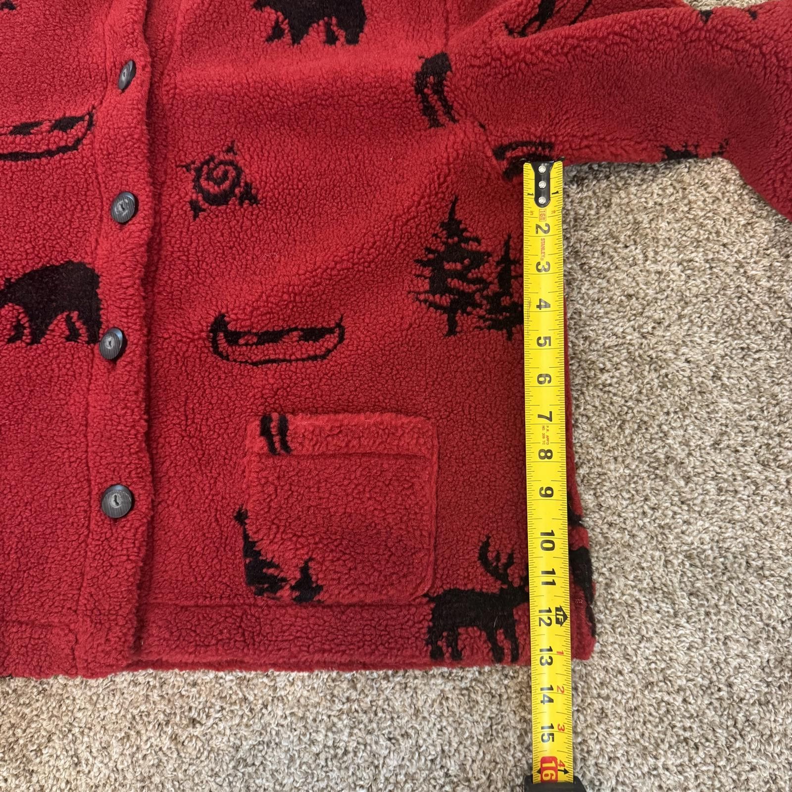 Other Sweet Jessie Cottage Core Red Fleece Jacket , XL Size XL / US 12-14 / IT 48-50 - 5 Thumbnail