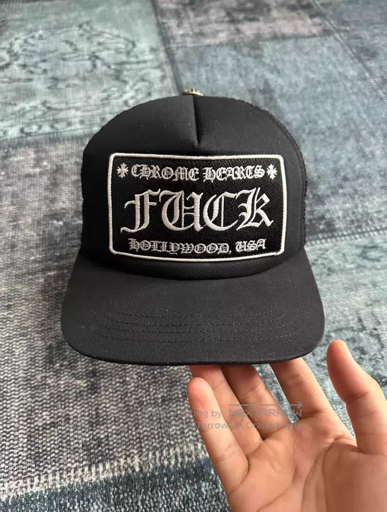 Chrome Hearts CHROME HEARTS Swear Word Slogan Trucker Hat Size ONE SIZE - 1 Thumbnail