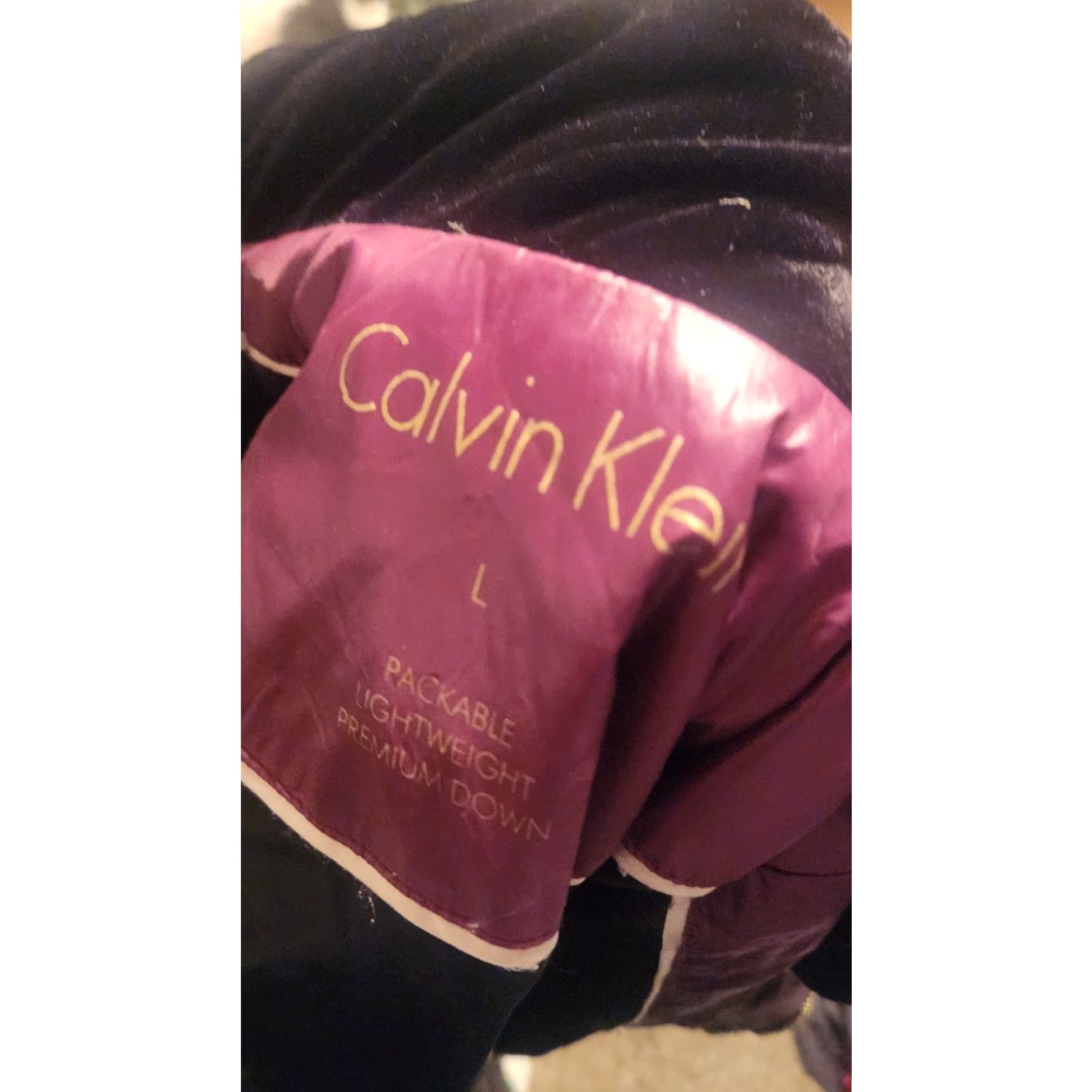 Calvin Klein Calvin Klein Parka Nylon Down Puffer Jacket L Women Purple Lightweight Packable Premium Down Jacket Size L / US 10 / IT 46 - 2 Thumbnail