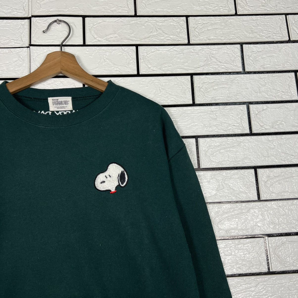 Peanuts PEANUTS SNOOPY Green Crewneck Sweatshirt #4297-C195 Size US M / EU 48-50 / 2 - 4 Thumbnail