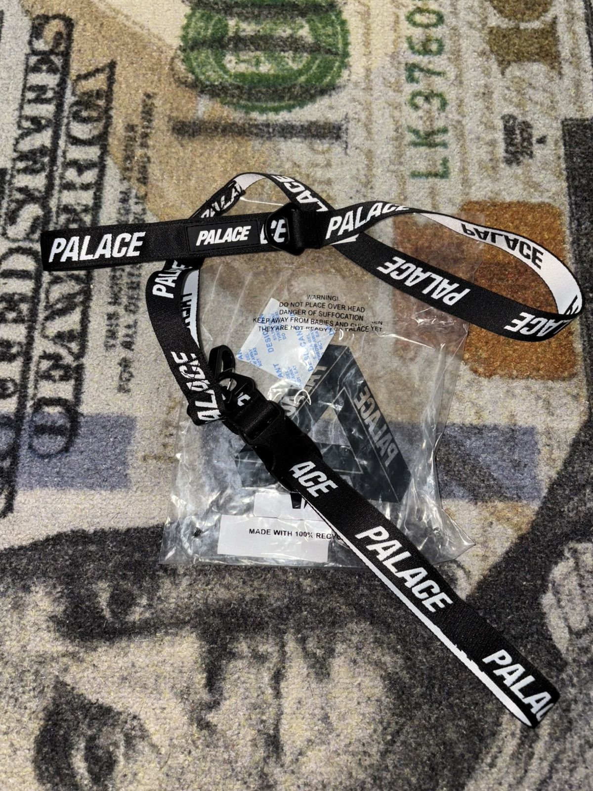 Palace Palace Jacquarded Dog Collar and Lead Black Size ONE SIZE - 1 Thumbnail