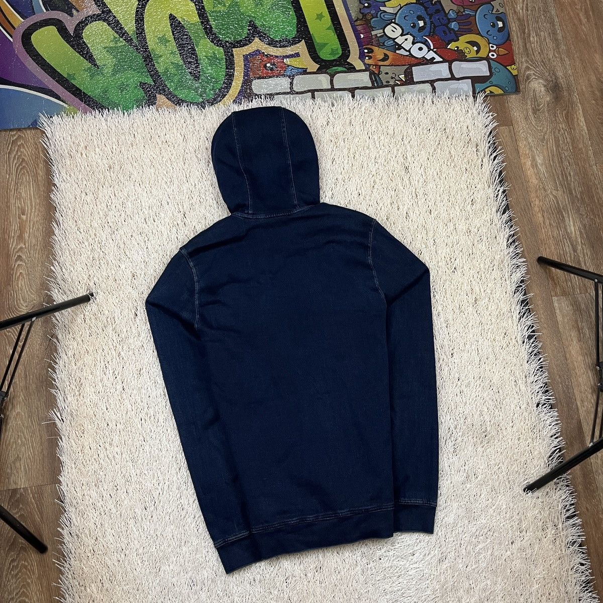 Roberto Cavalli Roberto Cavalli Gym Stretch Denim Hoodie Jacket Sweatshirt Size US M / EU 48-50 / 2 - 2 Thumbnail
