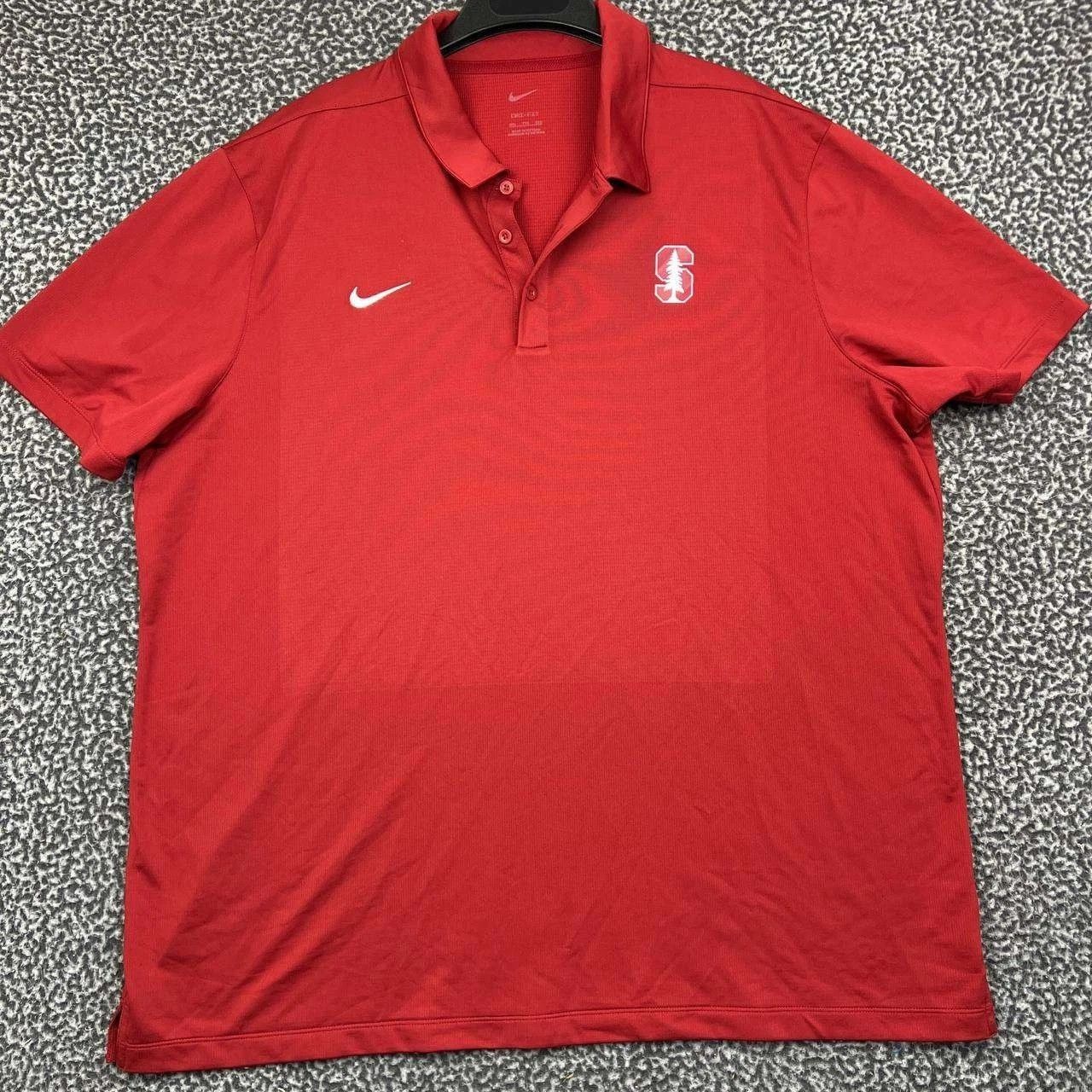 Nike Nike Stanford Cardinal Dri-Fit Polo Shirt Men XXL Collared Size US XXL / EU 58 / 5 - 1 Thumbnail