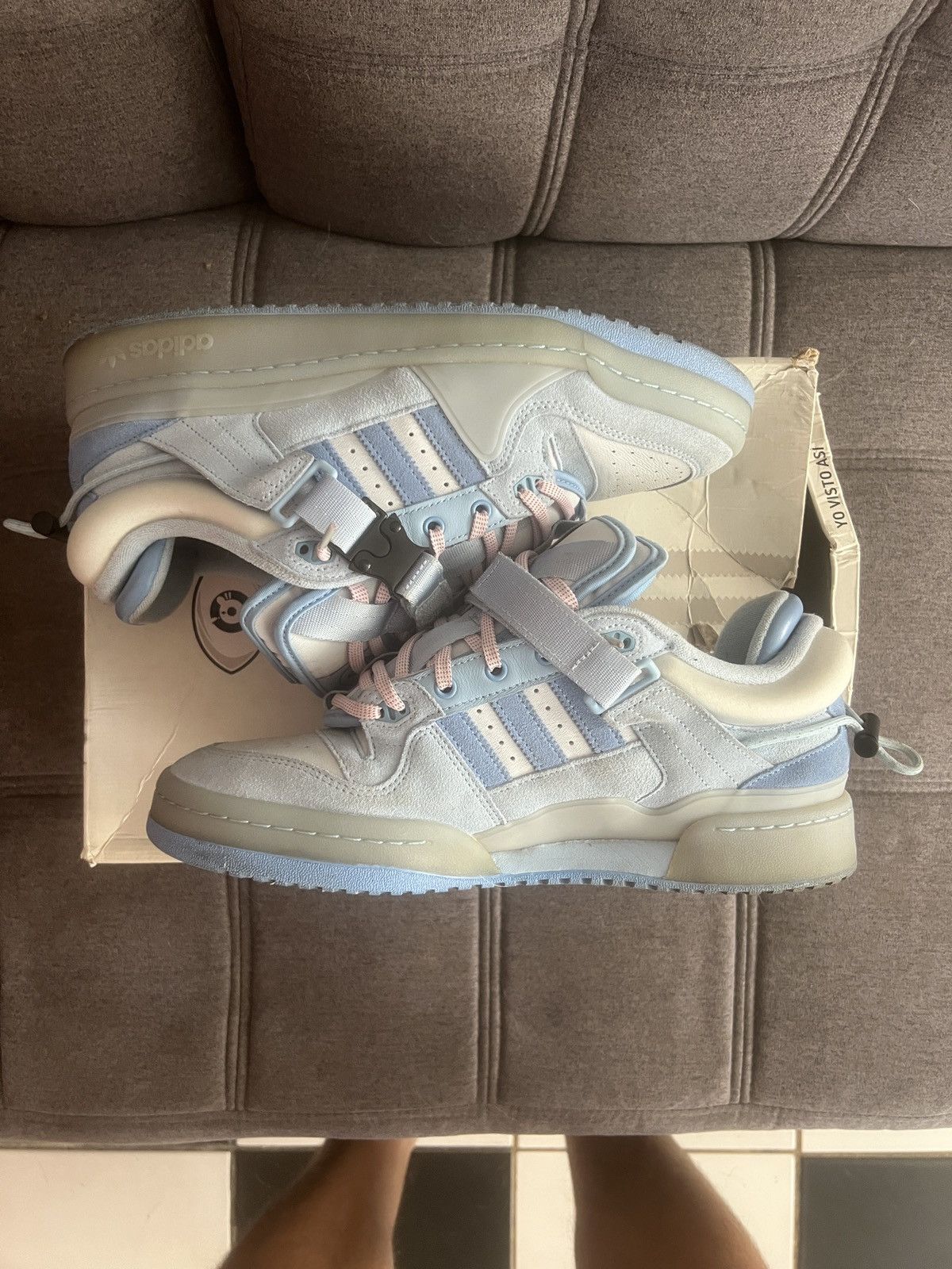 Adidas Bad bunny adidas forum buckle low ‘blue tint’ Size US 11 / EU 44 - 2 Thumbnail