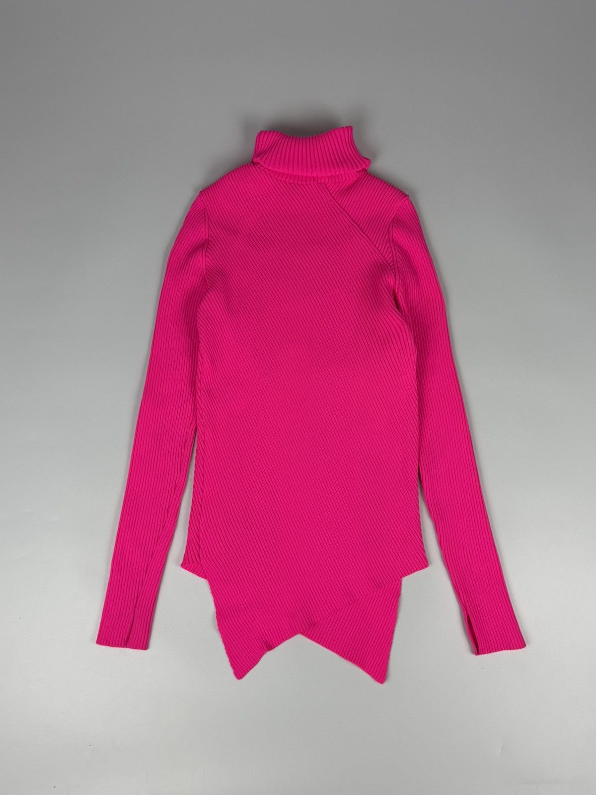 Balenciaga Balenciaga Pink Pleated Turtle Neck Size S / US 4 / IT 40 - 1 Thumbnail