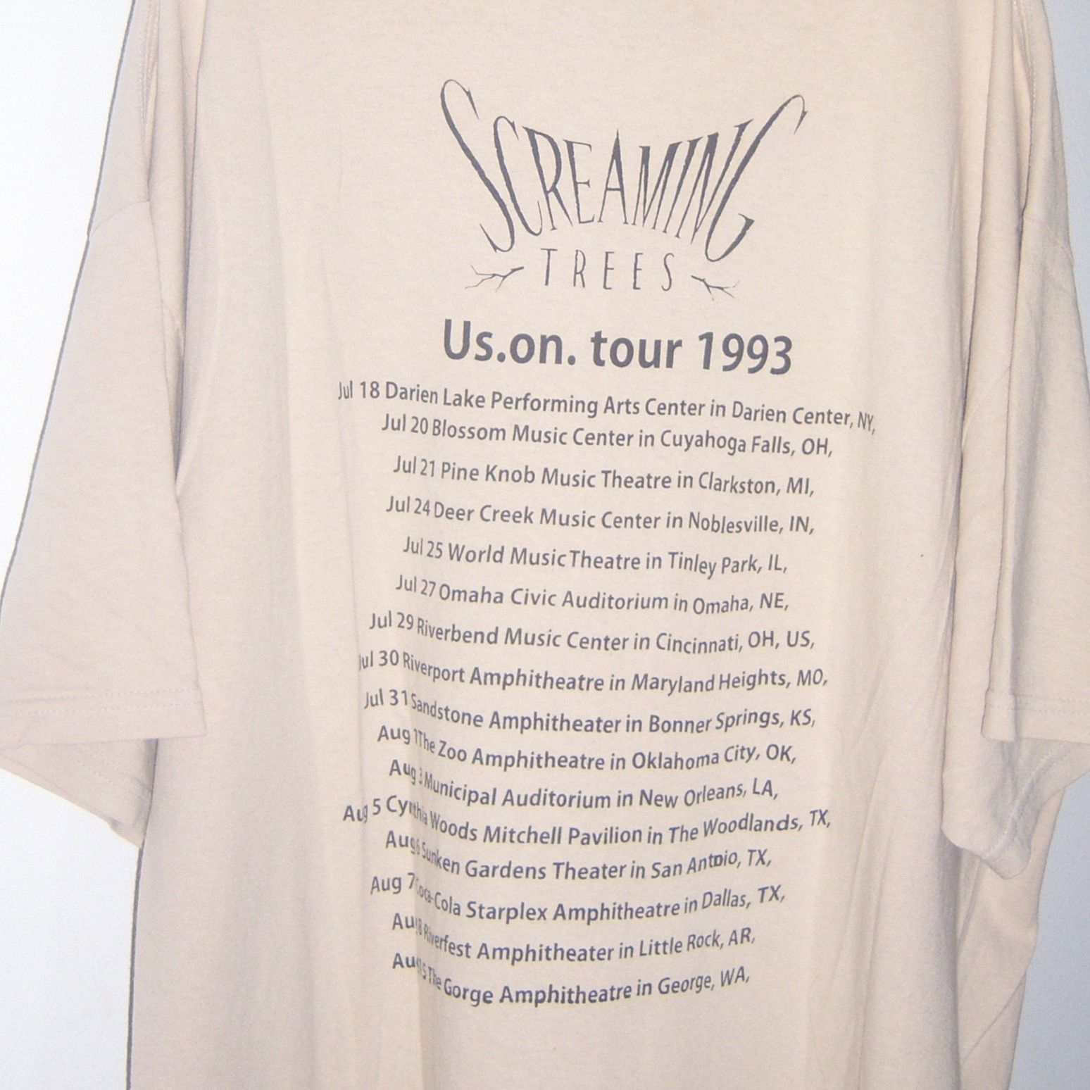 Band Tees Screaming Trees US on Tour 93 Size US XXL / EU 58 / 5 - 12 Thumbnail
