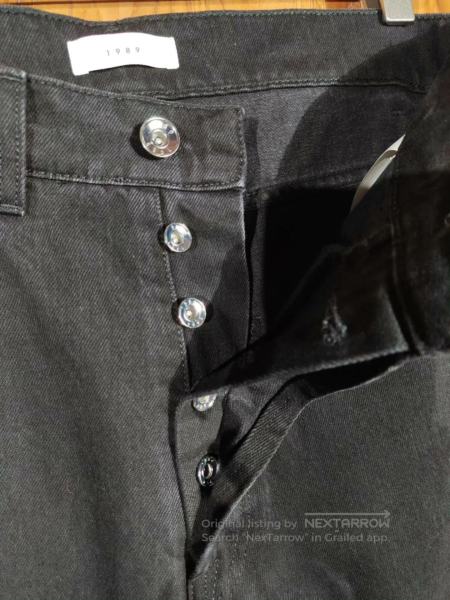 1989 STUDIO Balenciaga Givenchy Black Denim Pants. Size US 31 - 5 Thumbnail
